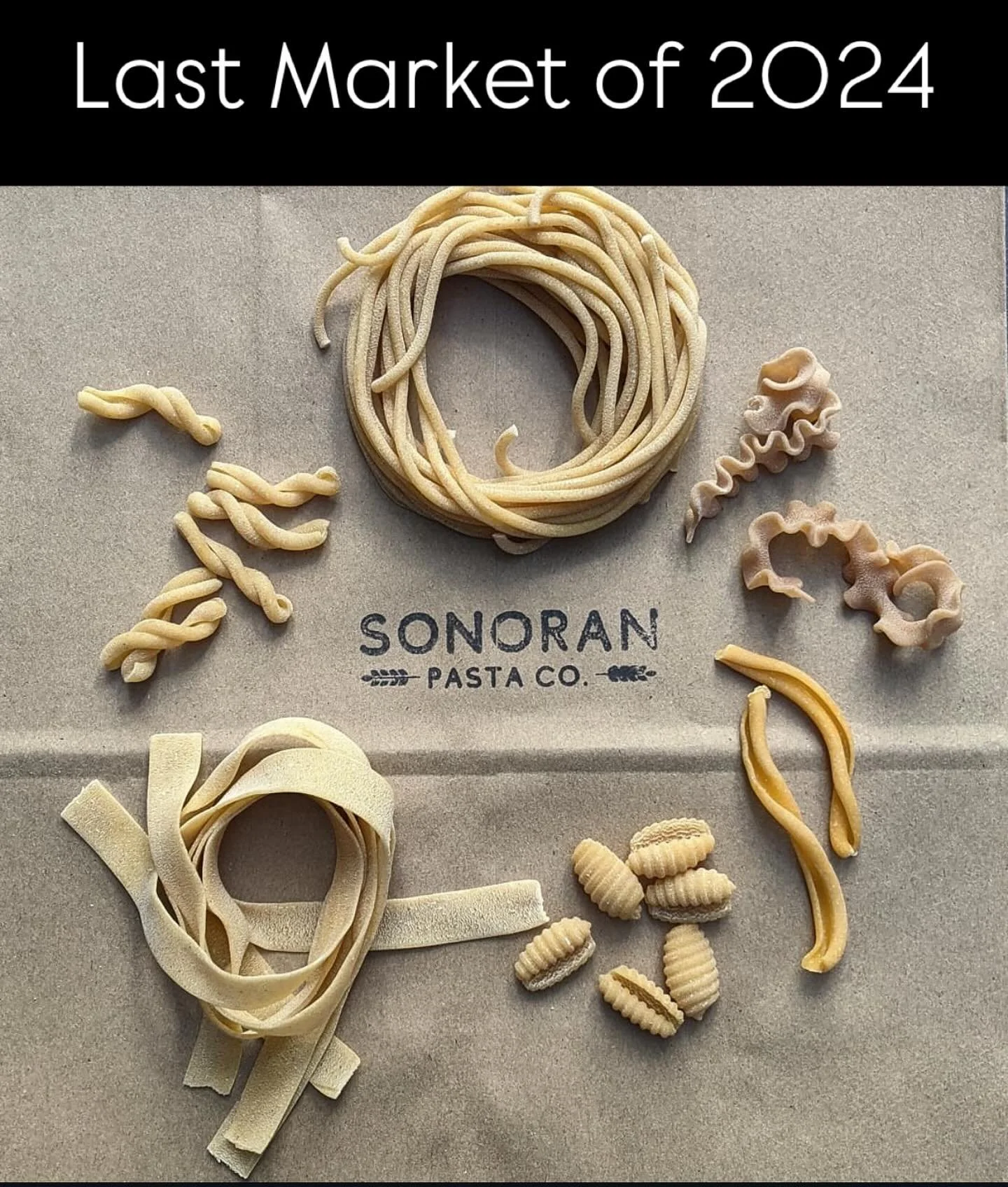 Tomorrow will be our last markets of 2024. Make sure to stock up for the rest the year and get your pasta for your Xmas and NYE dinners!!!! Get there early as we expect a busy day. We hope everyone had great 2024 and has an even better 2025!!!! Thank