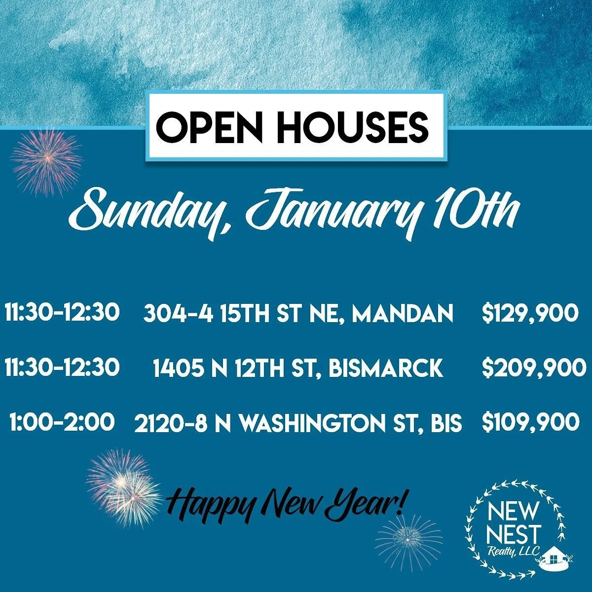 We have big goals this year and we are VERY excited to kick off with some Open Houses! See ya later today!
.
.
.
#newnestnd #bismarck #mandan #Sundayfunday #openhouses #openhouse #kirstinwilhelmteam #smbuyersagent #dreamhome #eyecandy #newhouse #agen