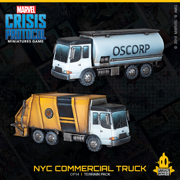 CP14en Atomic Mass Marvel Crisis Protocol NYC Commercial Truck Various