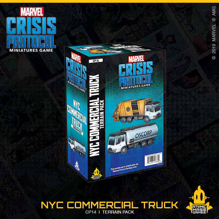 CP14en Atomic Mass Marvel Crisis Protocol NYC Commercial Truck Various