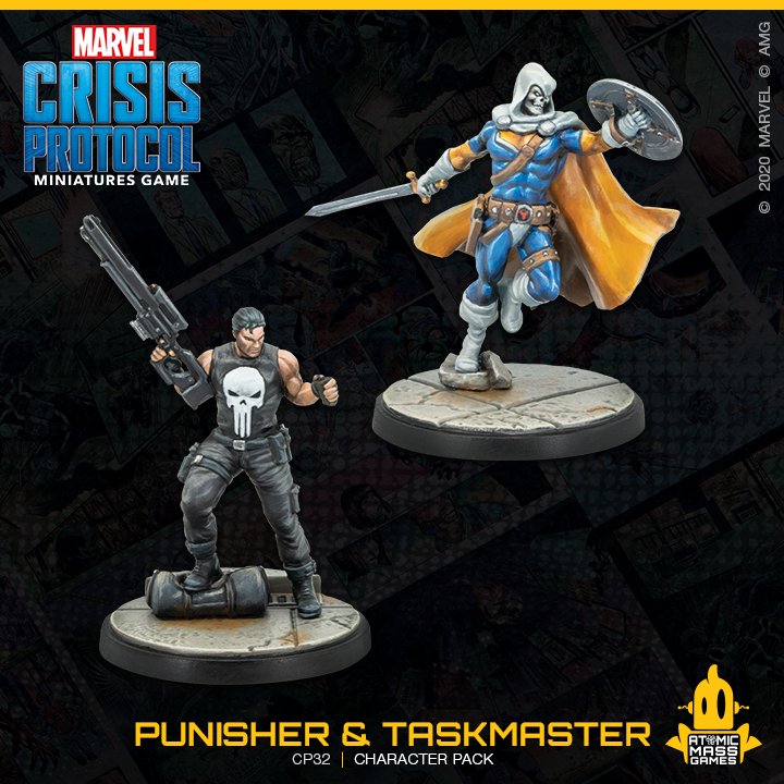 Punisher & Taskmaster Character Pack Marvel Crisis Protocol Asmodee NIB 10/9 