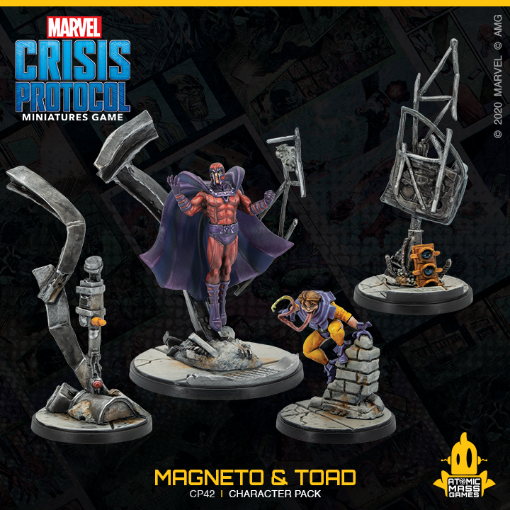 Marvel Crisis Protocol Miniatures Game Magneto & Toad 