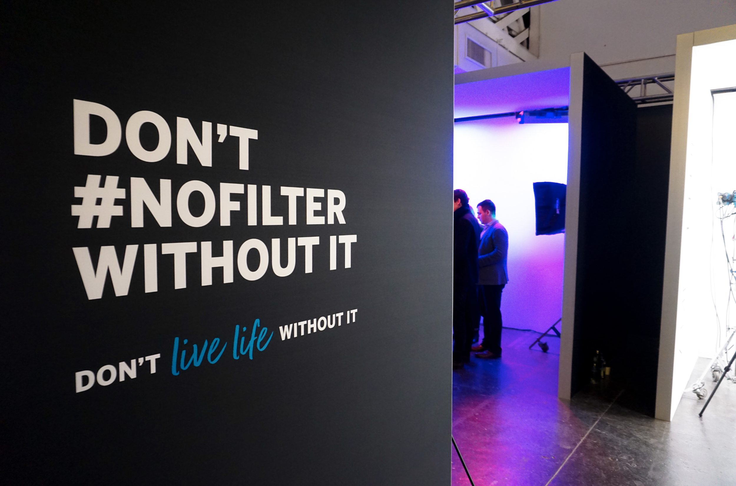 the #nofilter room celebrated real beautify by allowing consumers to take a natural picture without manipulating it on a given social channel with a filter. We then simulated those filters through lighting so artistry was not compromised.