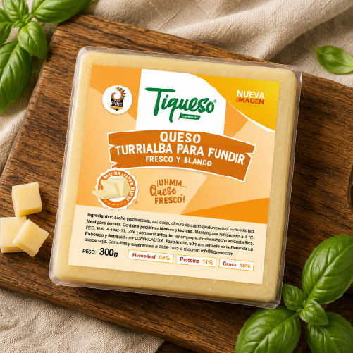 Queso Turrialba para fundir Tiqueso
