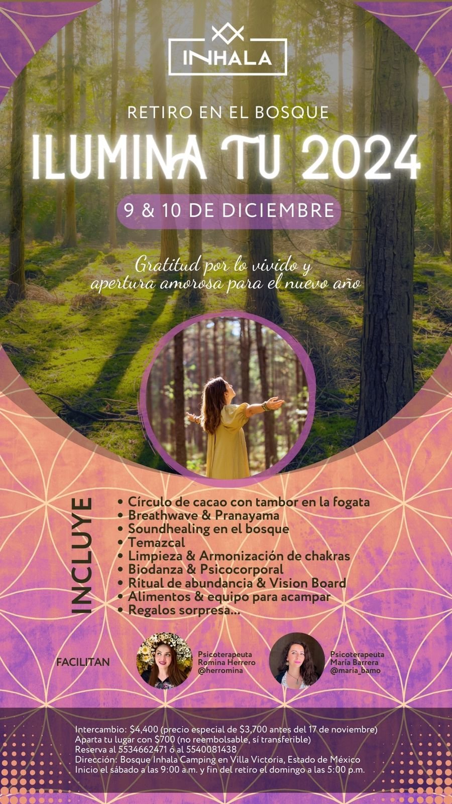 Retiro en el bosque "Ilumina tu 2024"