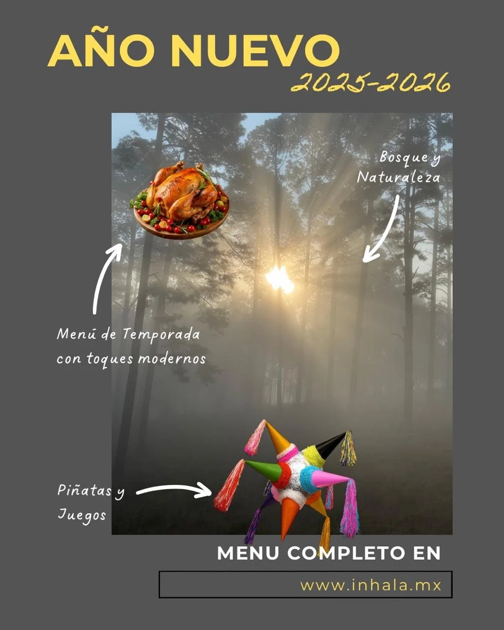 Cierra el año con una experiencia inolvidable en Inhala: Delicias y Diversión Garantizada