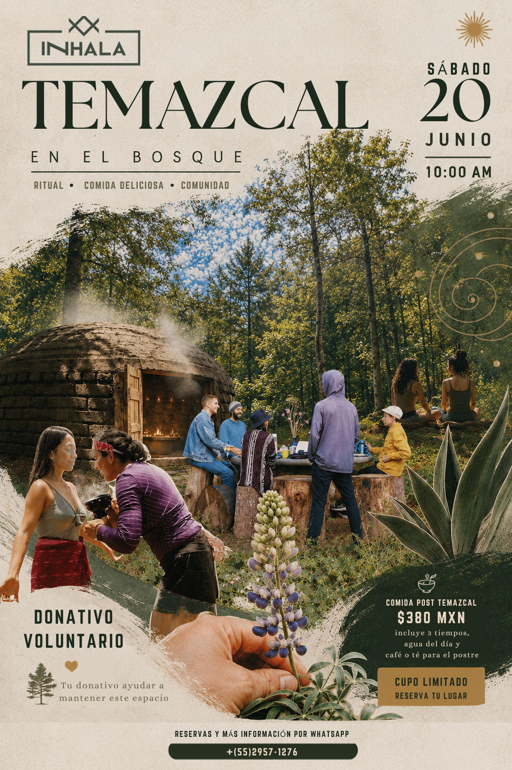 Temazcal en el bosque / Solsticio de Verano