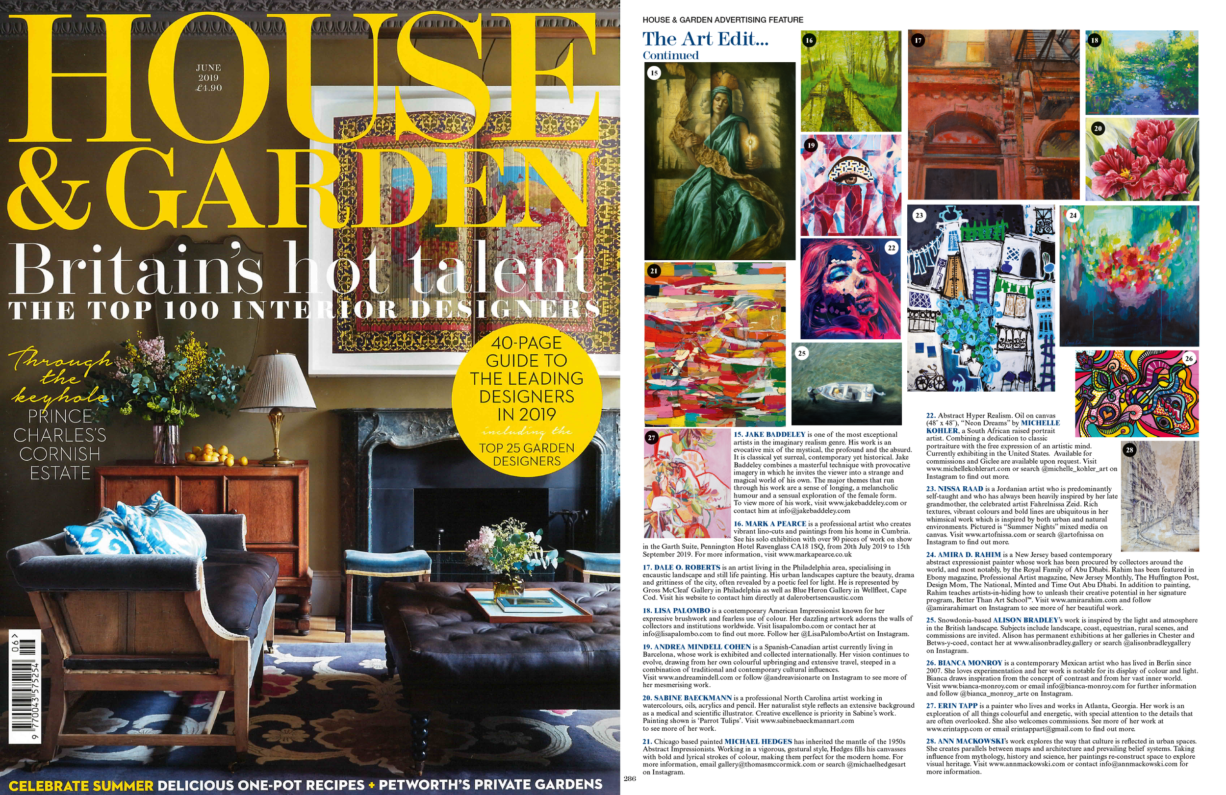 House Garden Magazine Andrea Mindell Cohen
