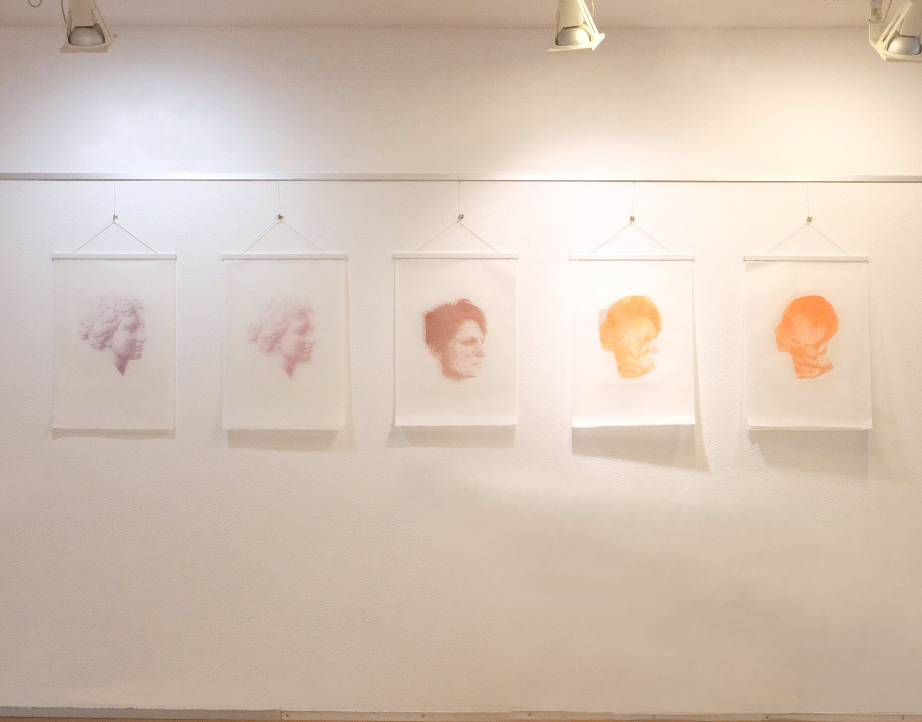  Installation view Lithographs on Japanese rice paper 