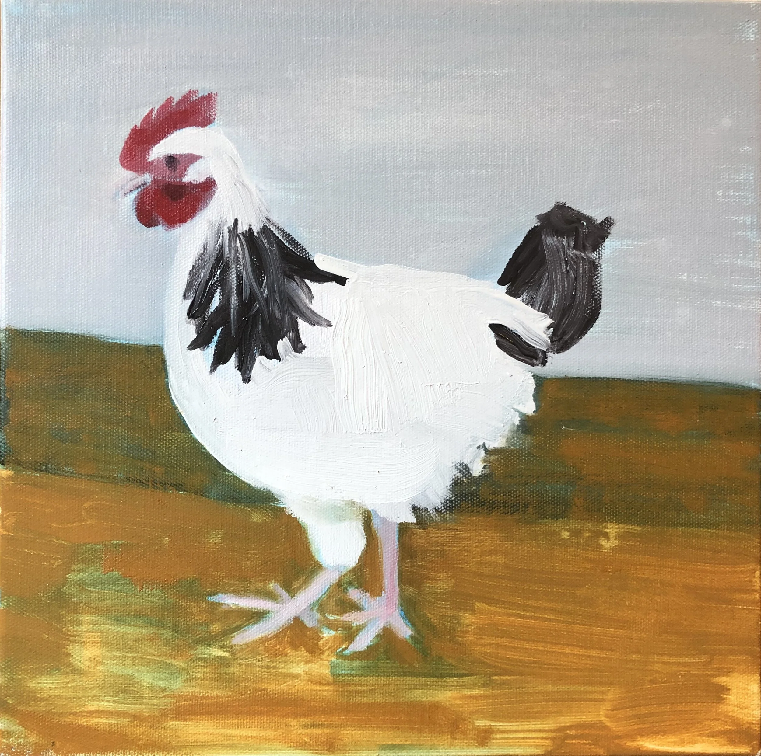 Scatter (2019), oil on canvas, 30.48 x 30.48cm