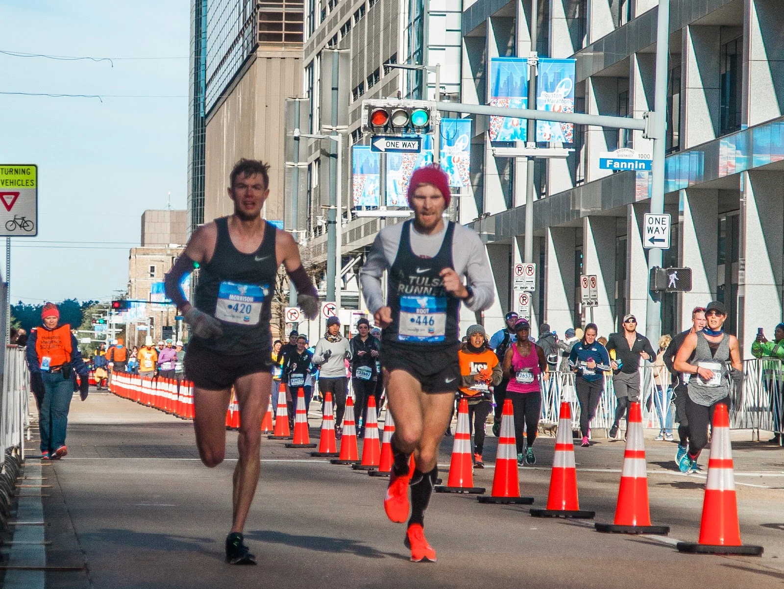 We ran fearlessly at the Houston Marathon