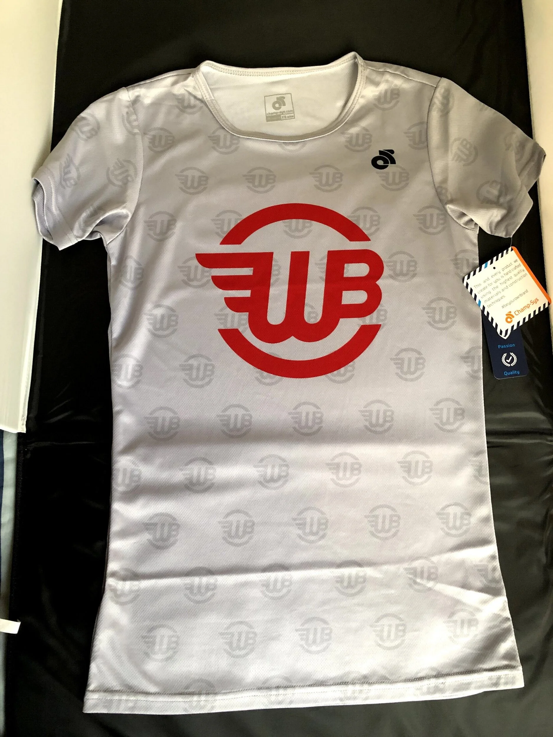 Women's Grey/Red Short Sleeve