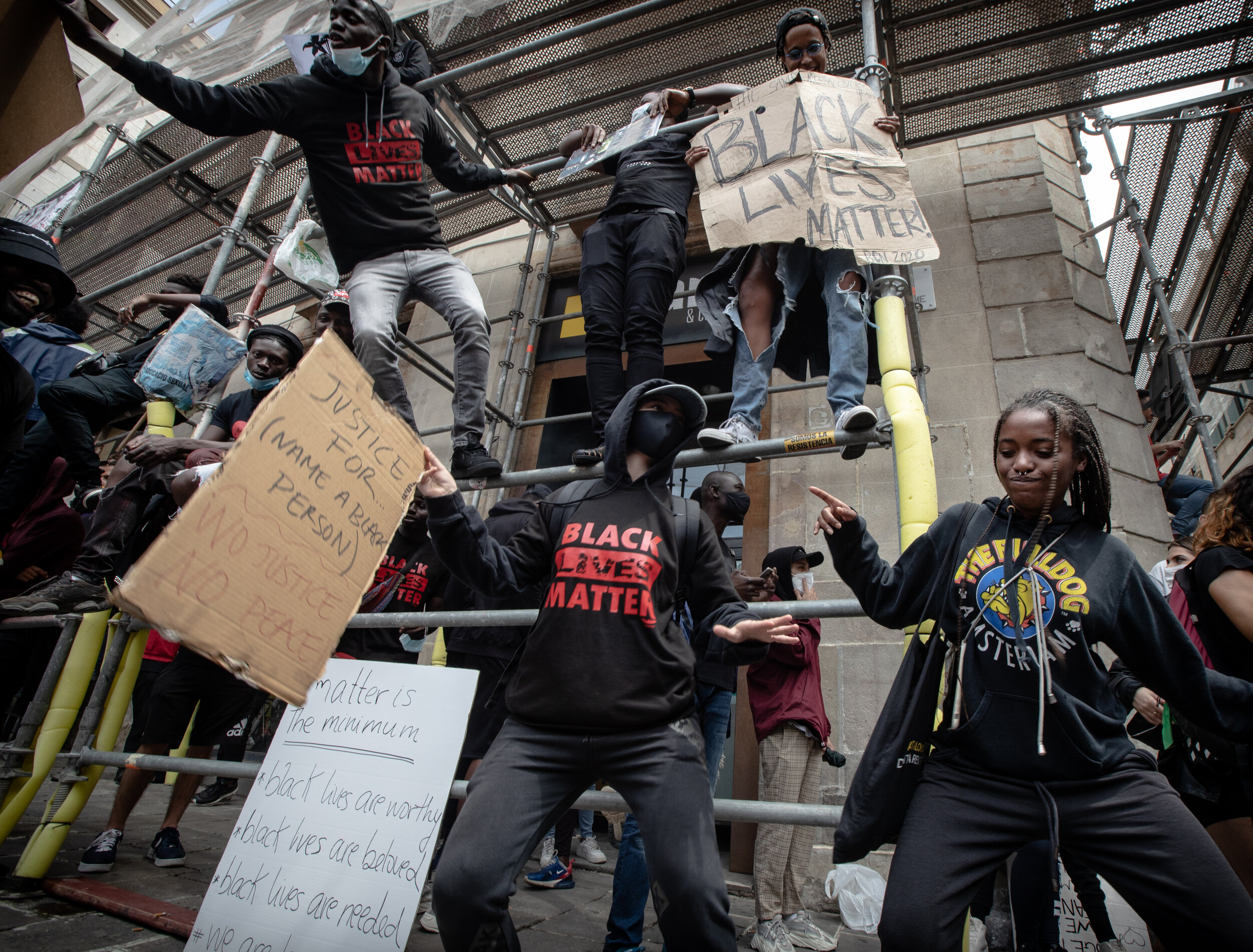  Celebrating Black lives at Plaça Sant Jaume, Barcelona on June 7th, 2020  