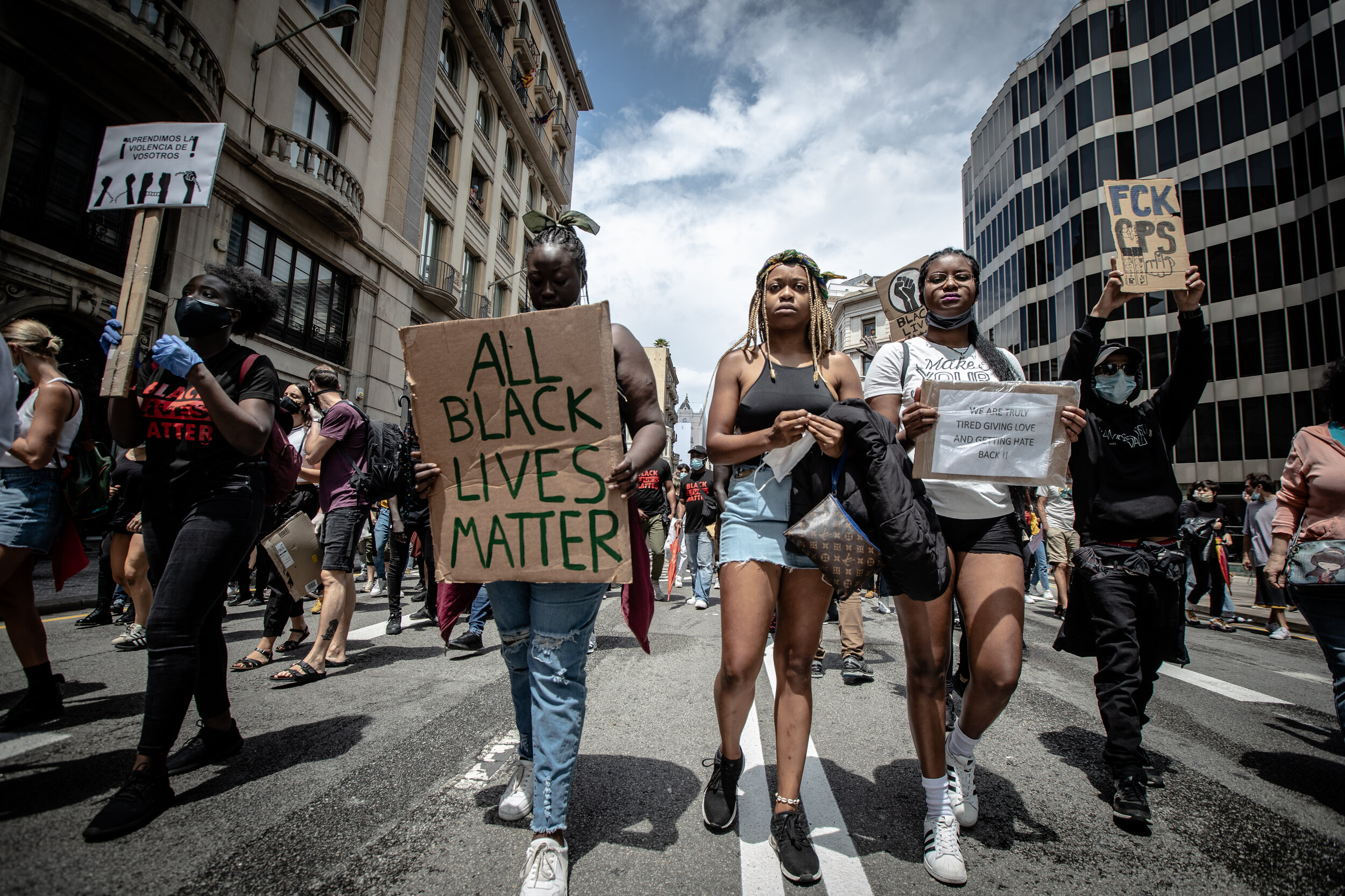  “All Black Lives Matter” - BLM protest, Barcelona, June 7th, 2020 