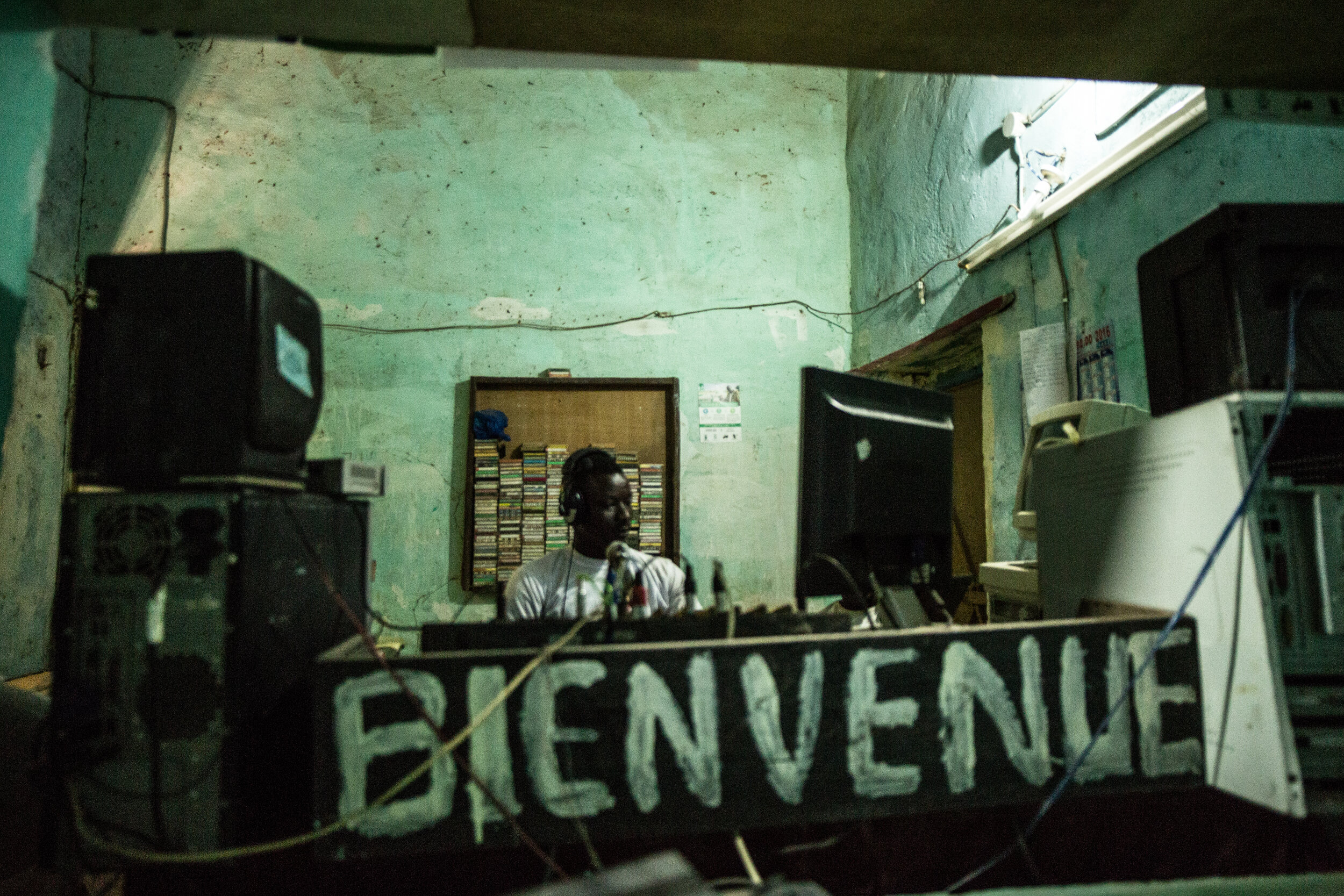  “Bienvenue” - Welcome to a radio station in Mopti, Mali, 2016 