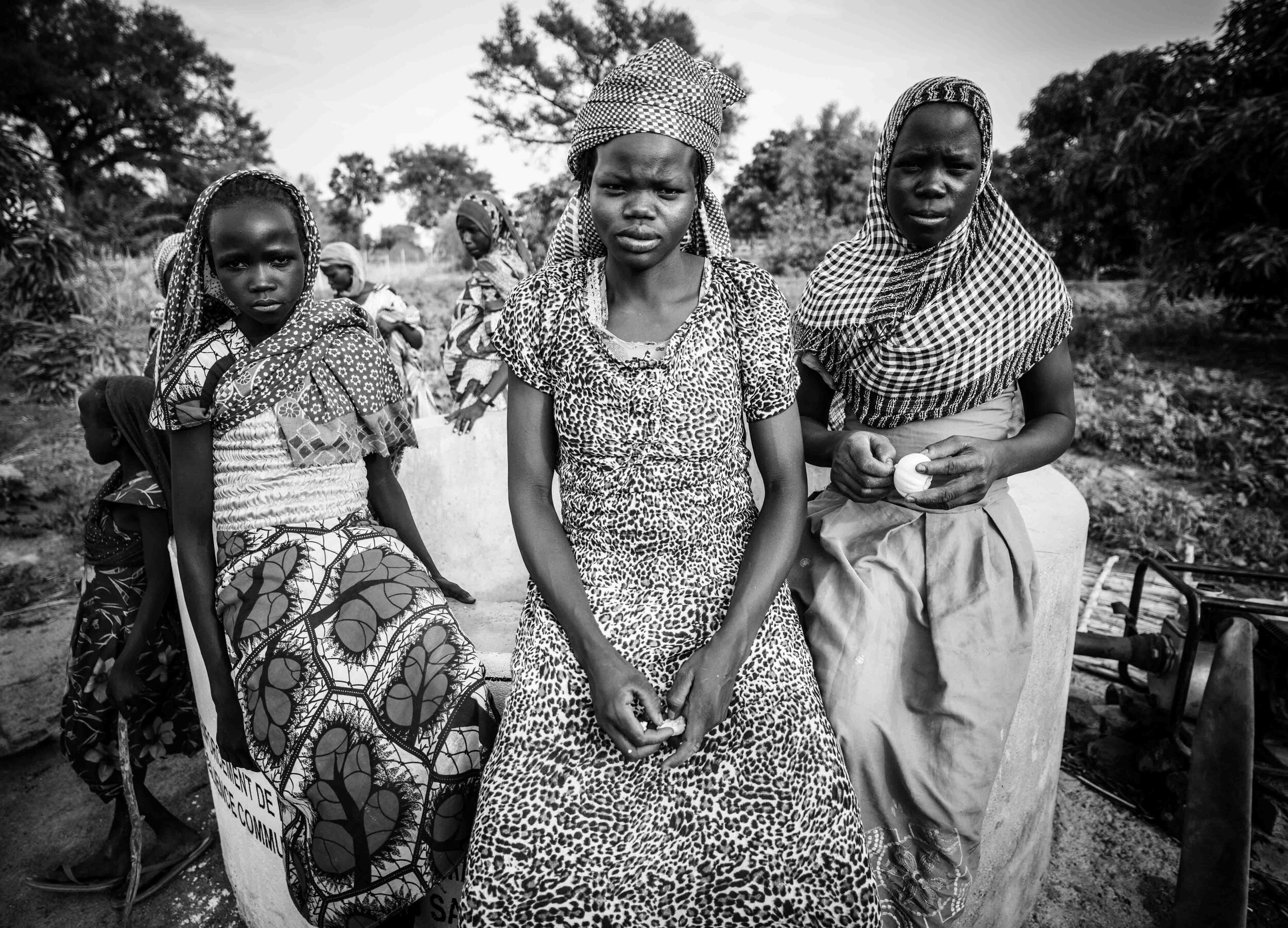  in Mongo we met a collective of women who had lost their men to war and came together afterwards to collectively work in their field and provide for themselves and their families. Chad, 2016 