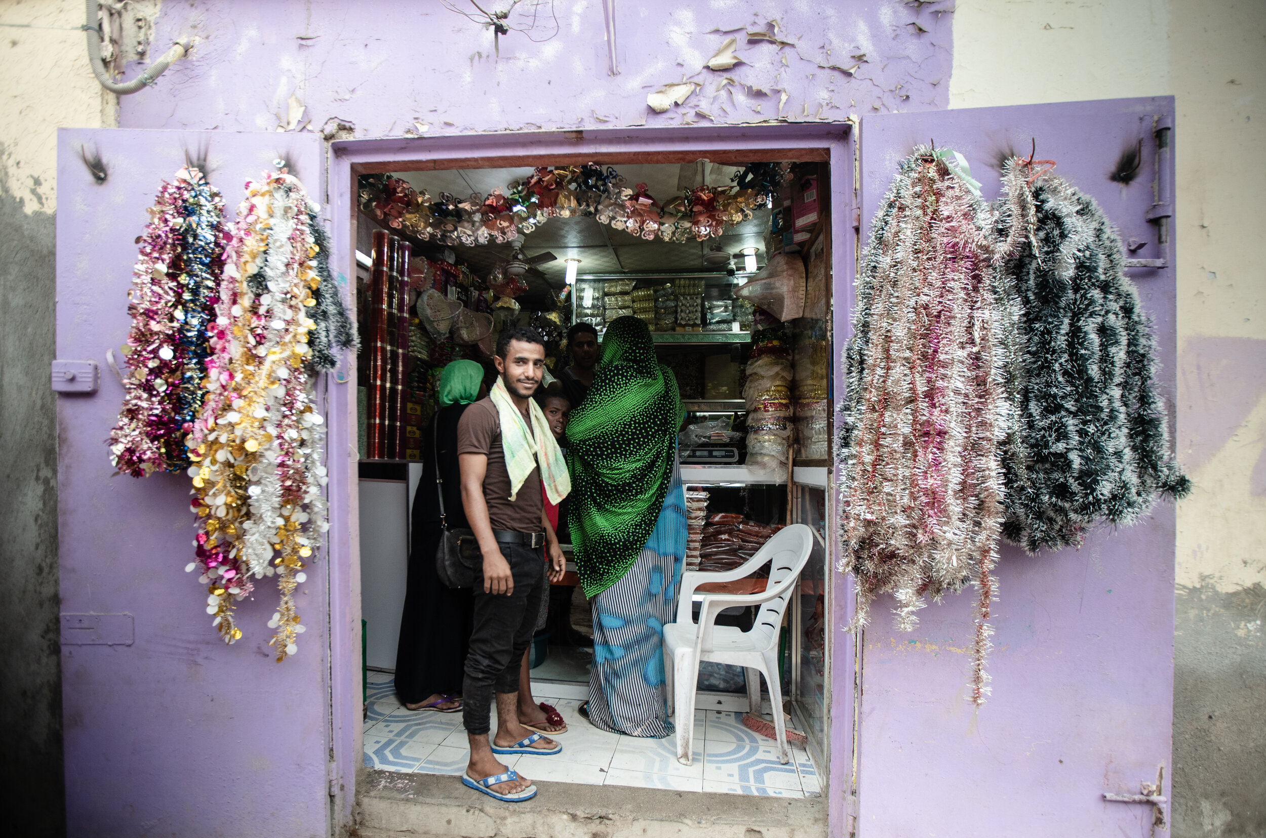  a Yemeni shop in Rue des Mouches in Djibouti city, the capital of Djibouti. 2019 
