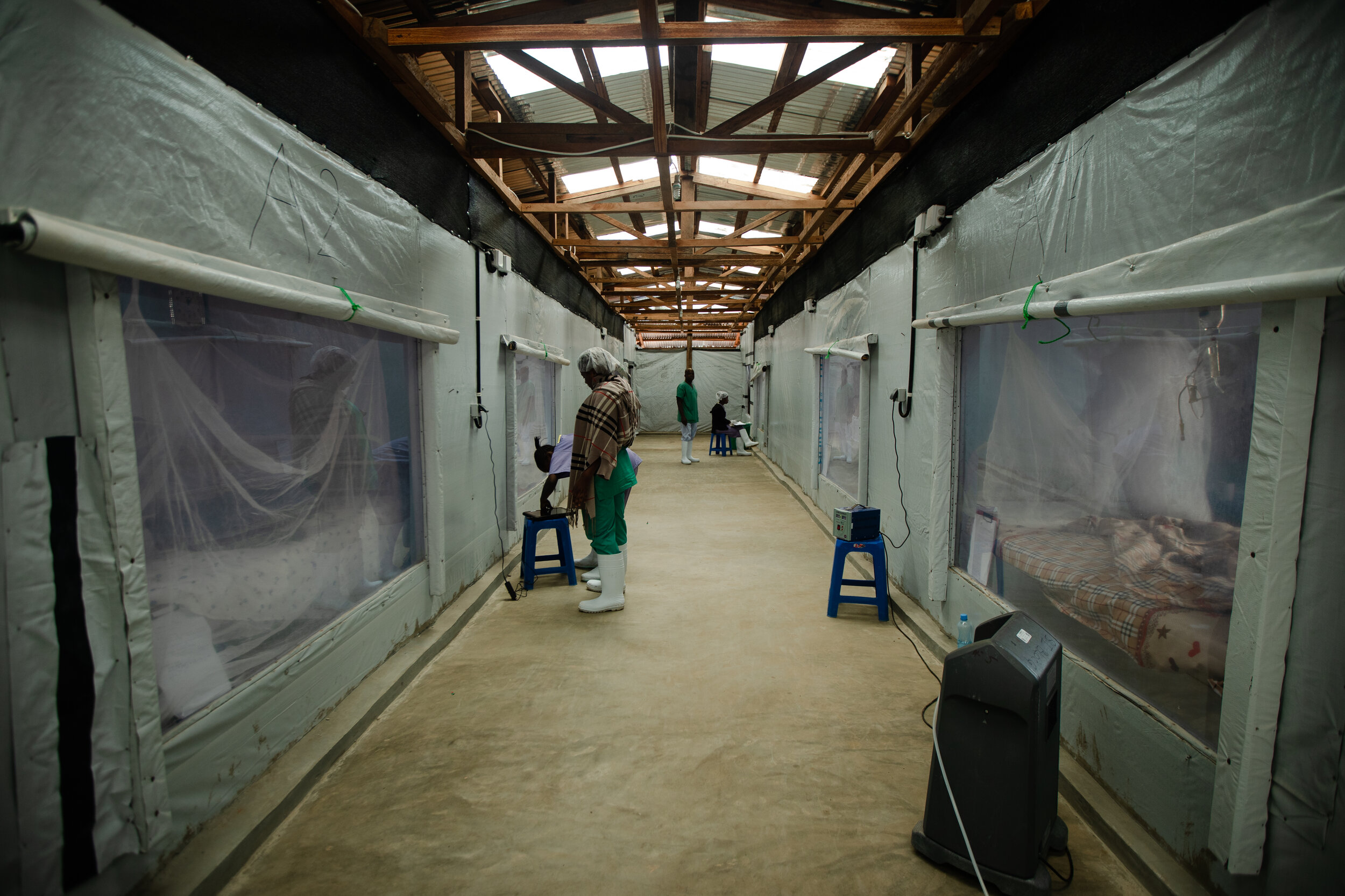  the recovery rooms, at Katwa Ebola treatment center, The Democratic Republic of Congo, 2019 