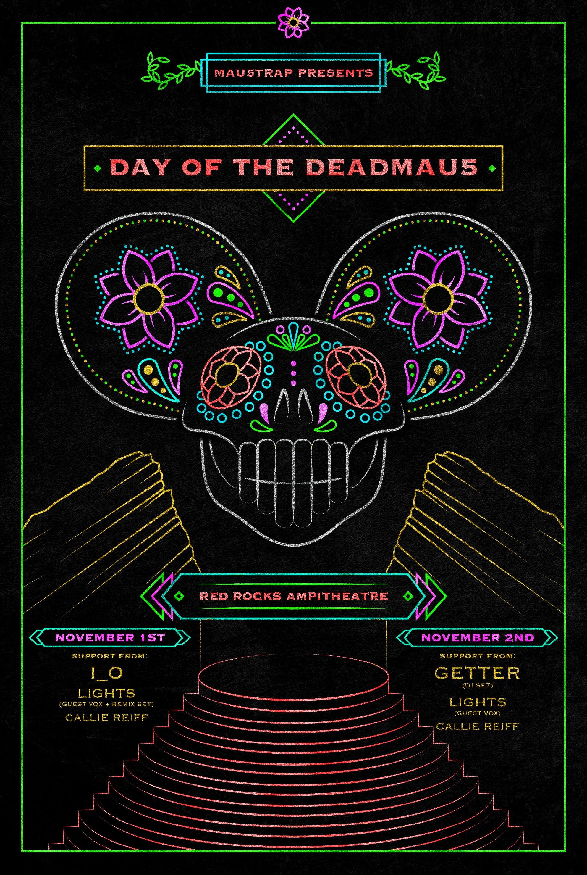 Mau5trap Presents Day Of The Deadmau5 At Red Rocks Amphitheater Brphoto