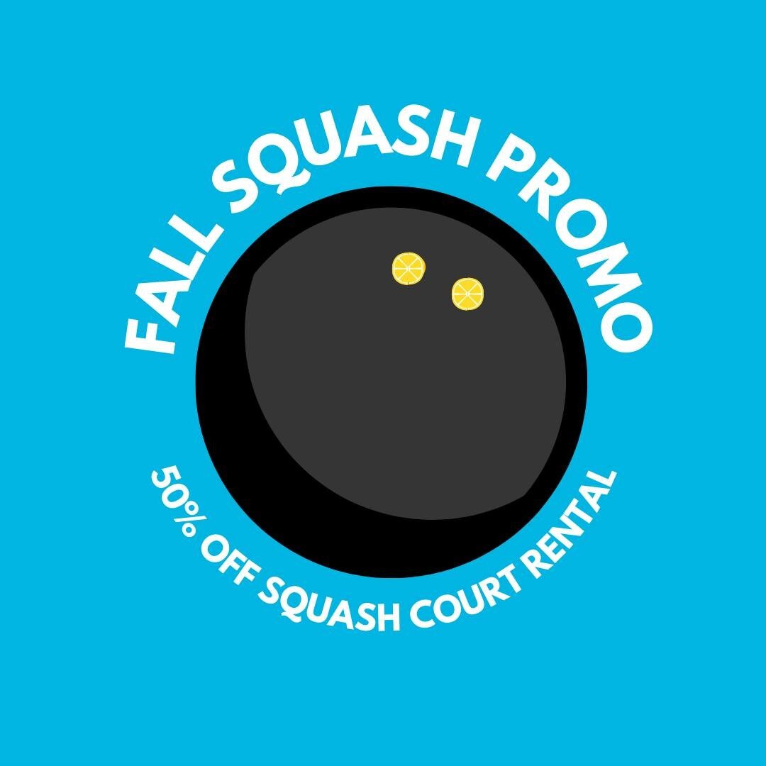 📢FALL SQUASH PROMO 📢

This Fall play a game of Squash or shoot hoops on the Lemonade Collective Basketball net for $10 per person (with a minimum of 2).

Use the booking link below or call us at 226-665-0190 to book your session today!

Booking Lin
