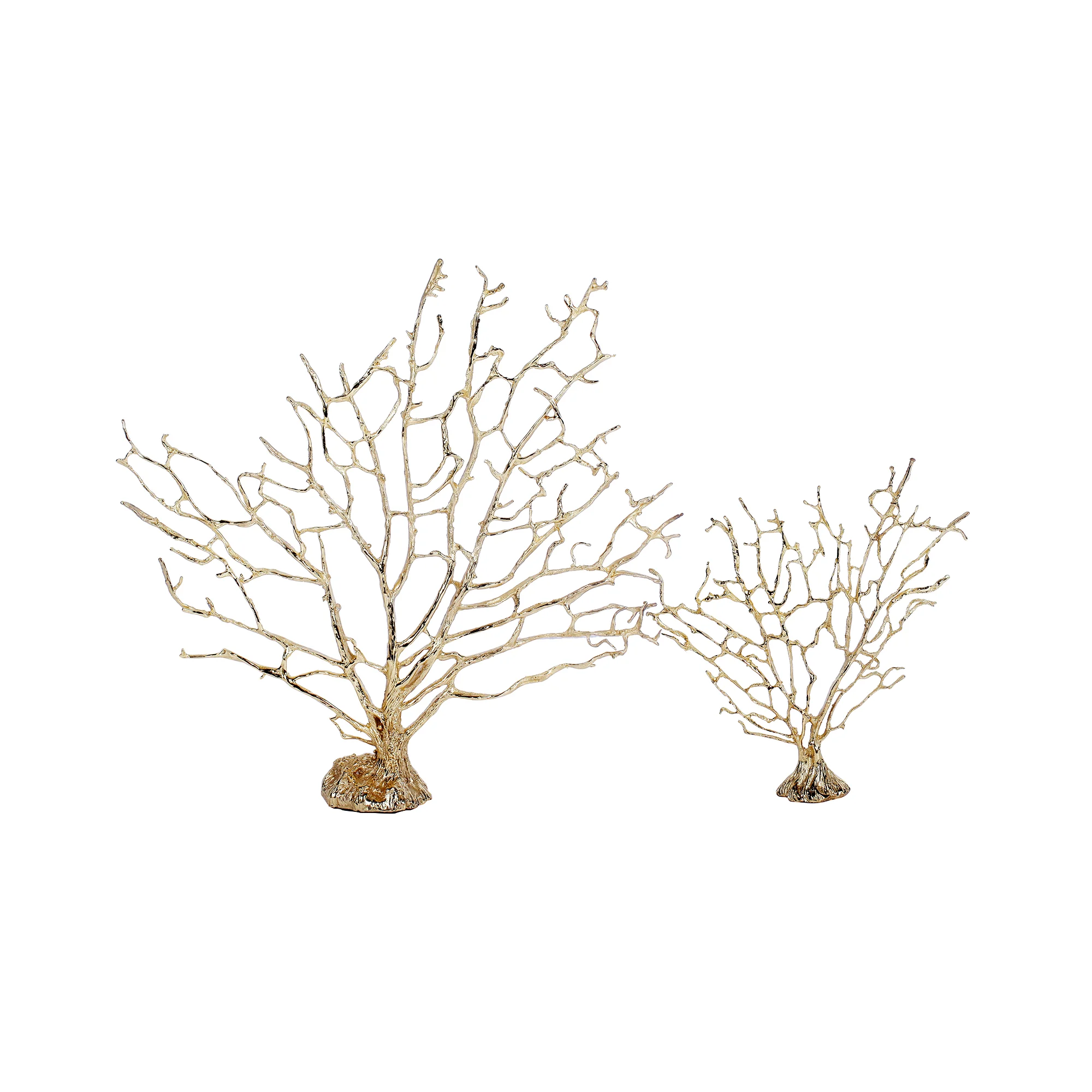 brass sea fan luxury home décor
