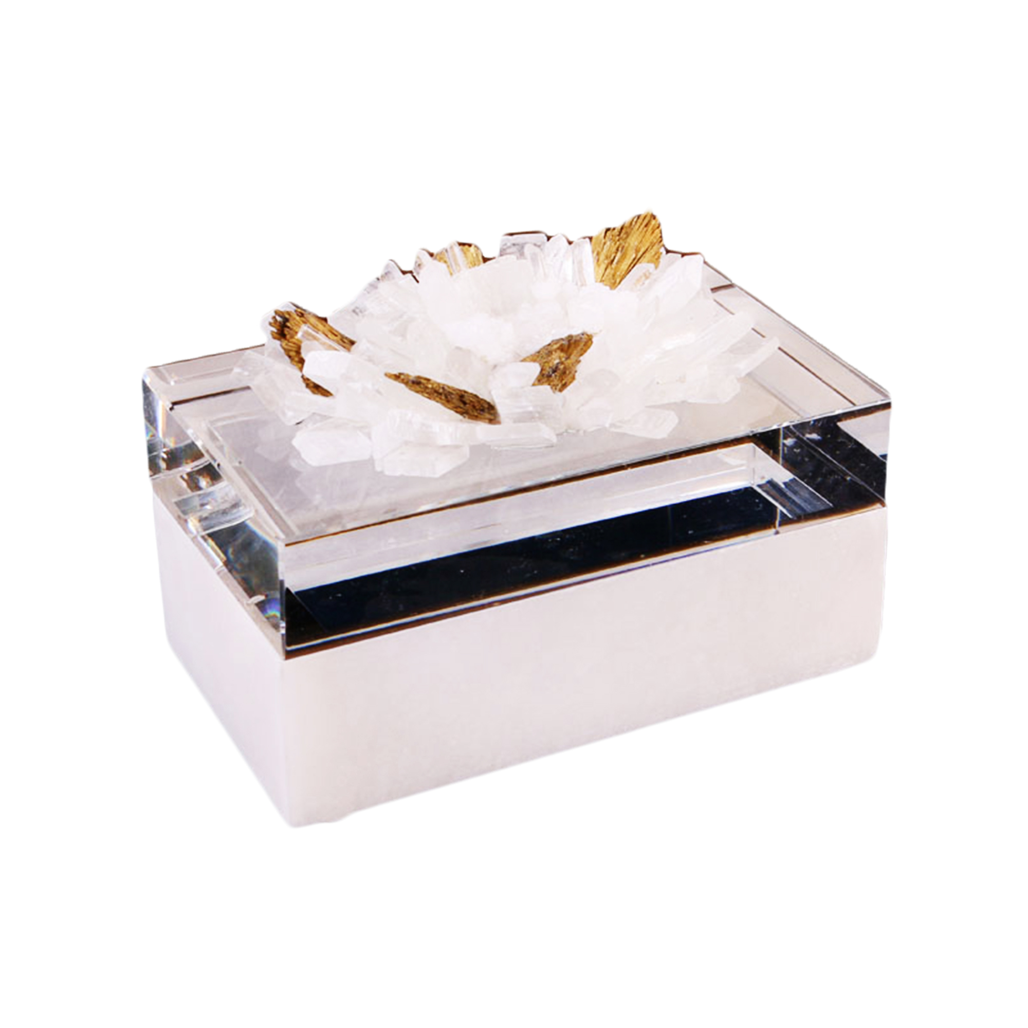 crystal flower box luxury home décor
