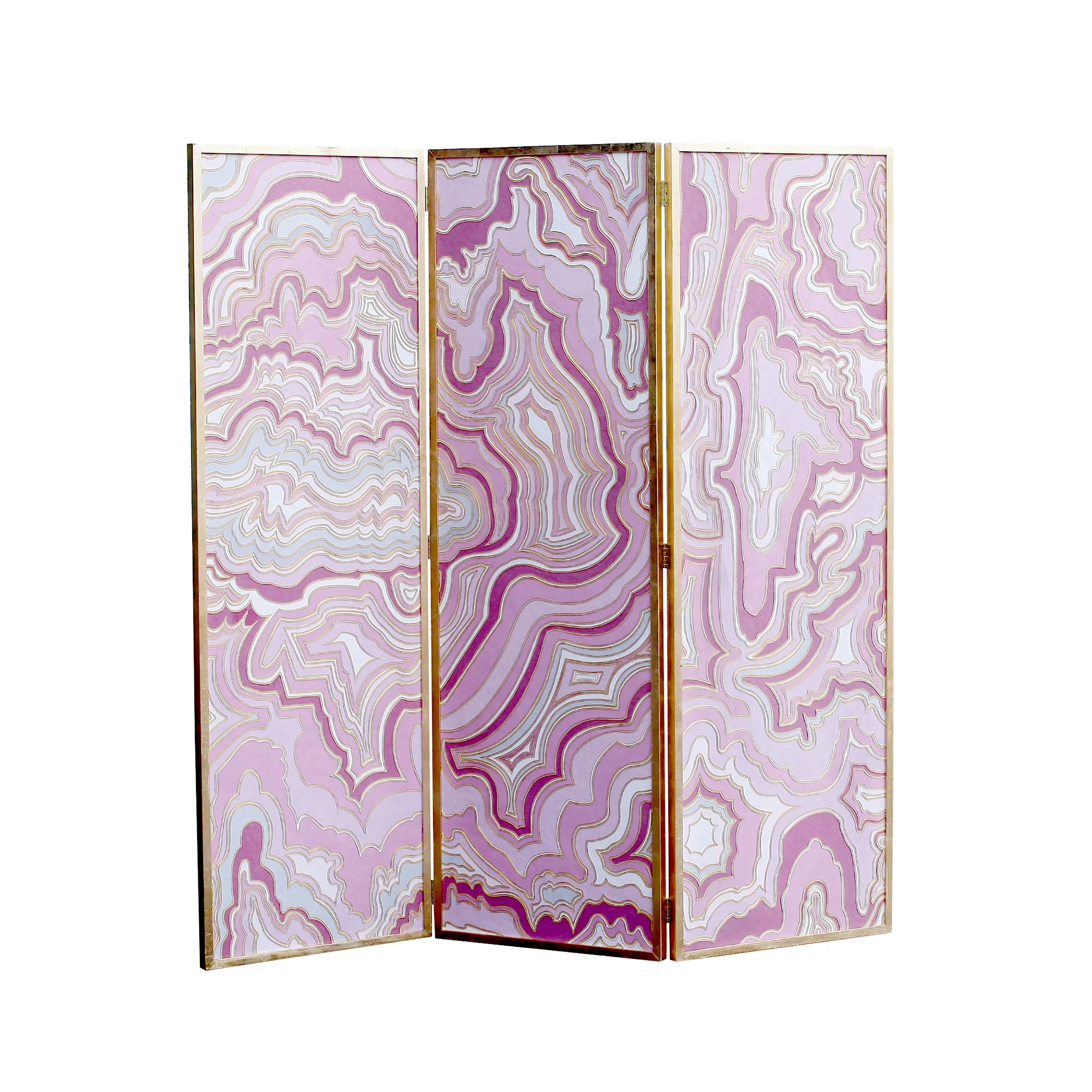 cloisonné malachite pink pearl landscape hand painted wallpaper luxury wall décor