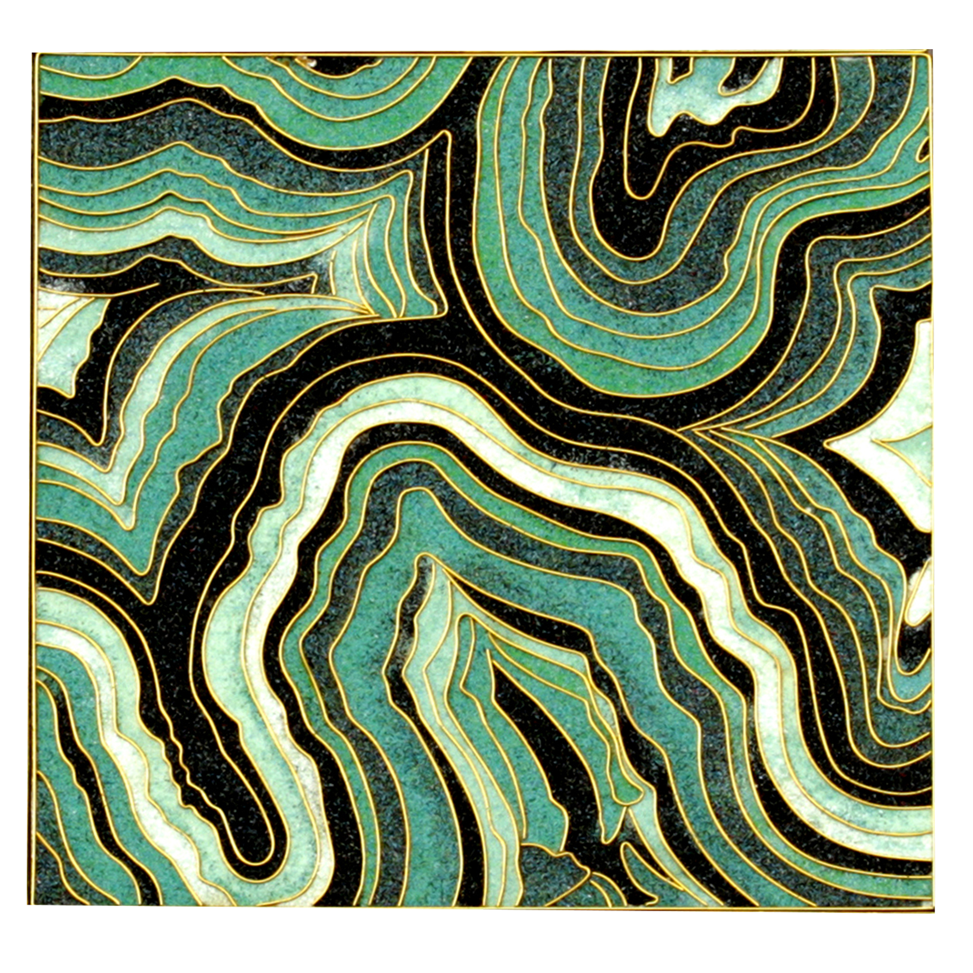 cabinet of curiosities collection malachite cloisonné tiles luxury home décor