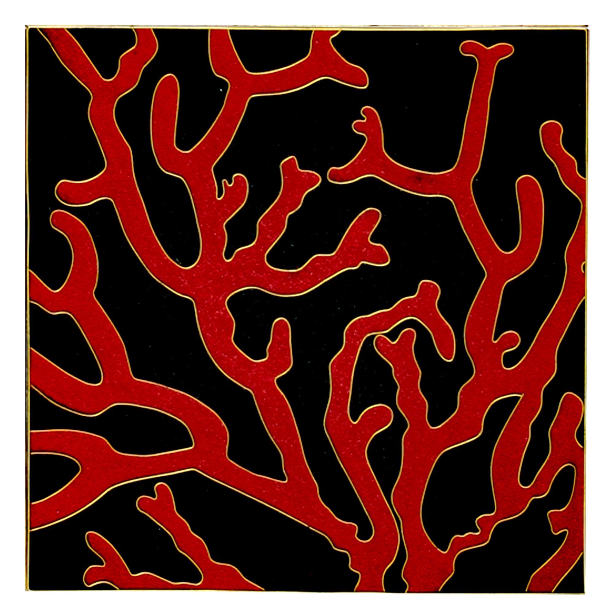 cabinet of curiosities collection coral midnight cloisonné tiles luxury home décor
