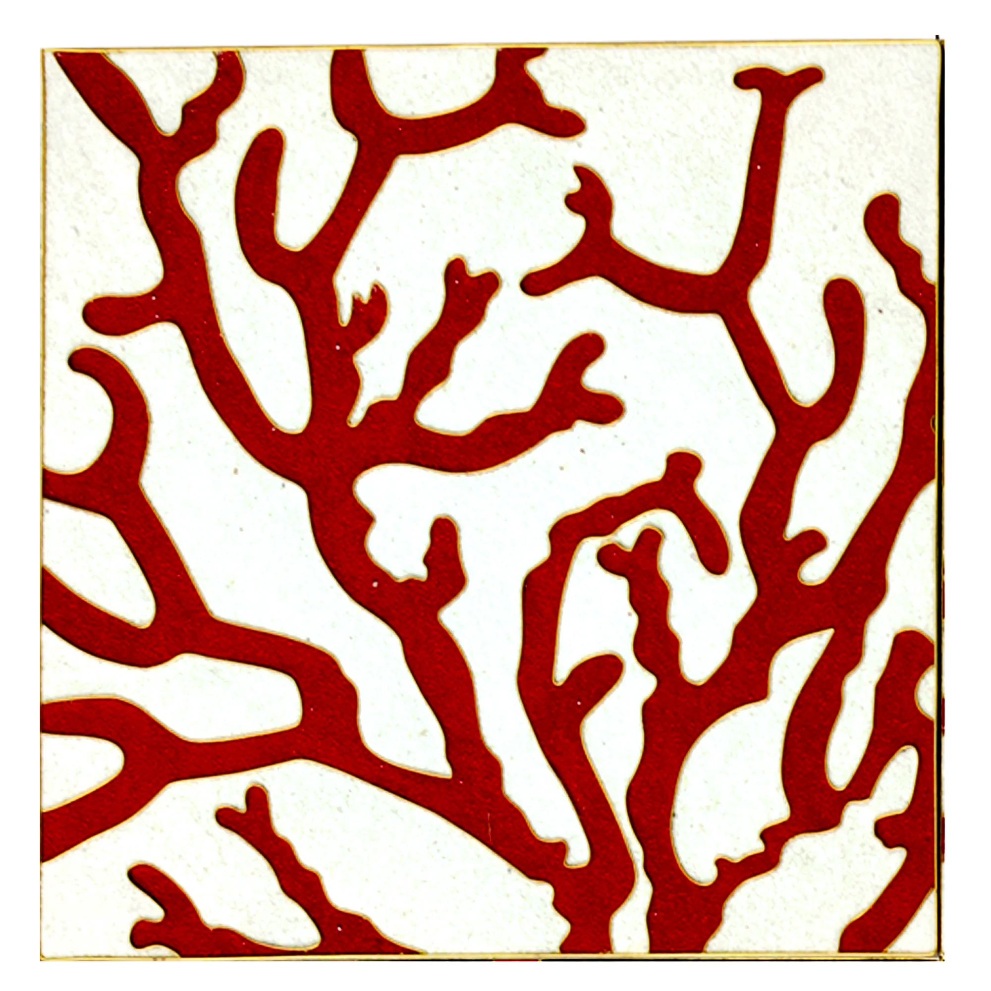 cabinet of curiosities collection coral white cloisonné tiles luxury home décor