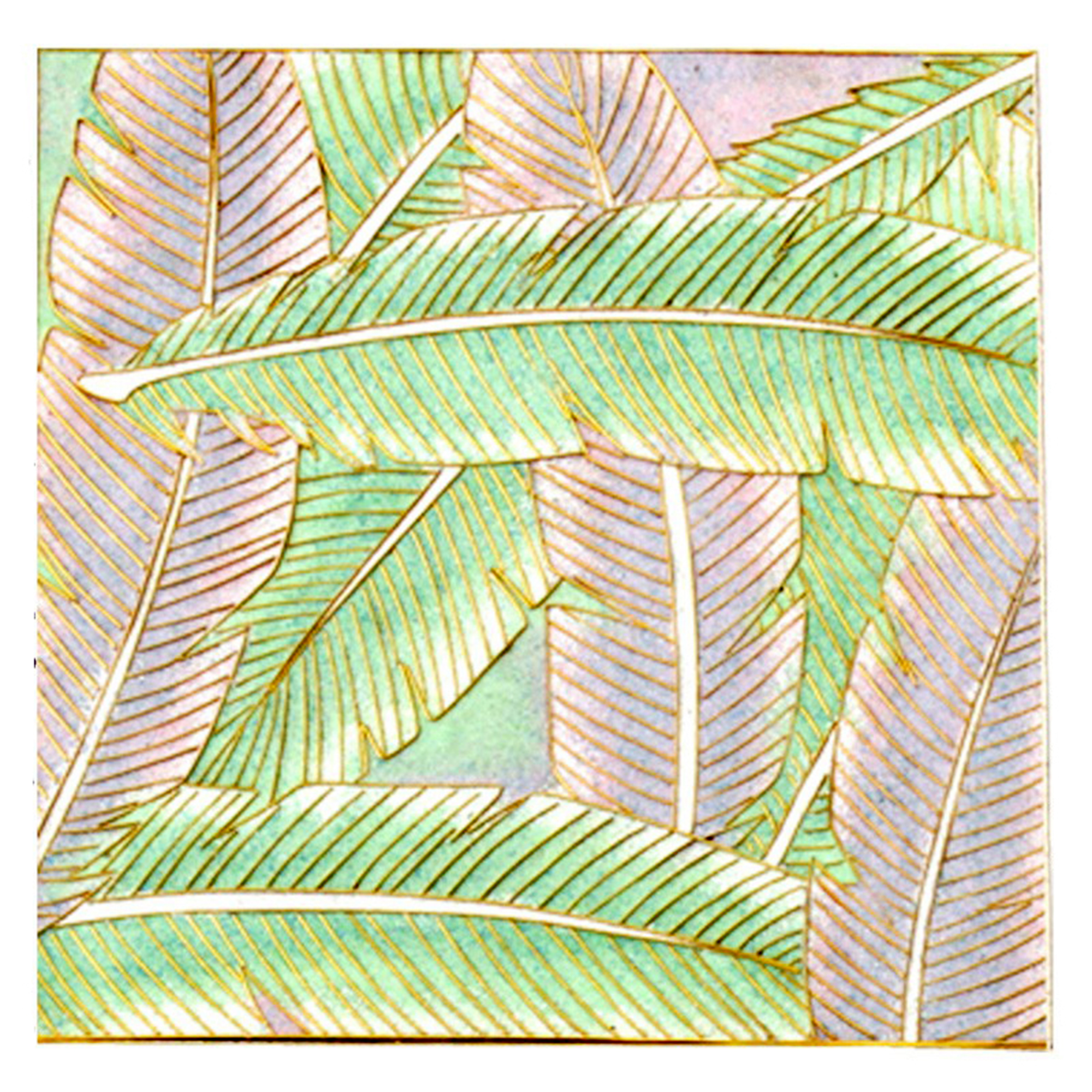 feather play pastel cloisonné tiles luxury home décor