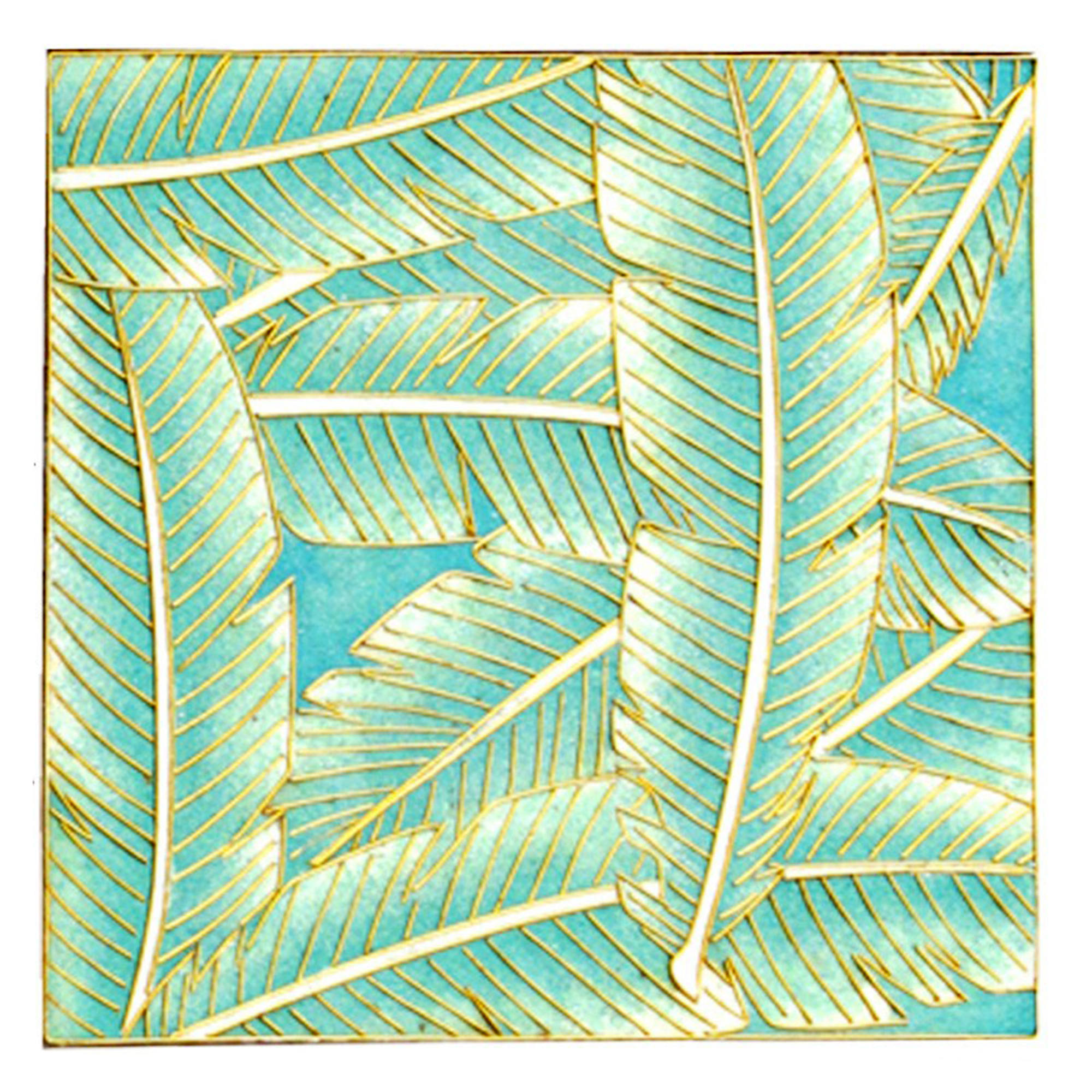 feather play turquoise cloisonné tiles luxury home décor