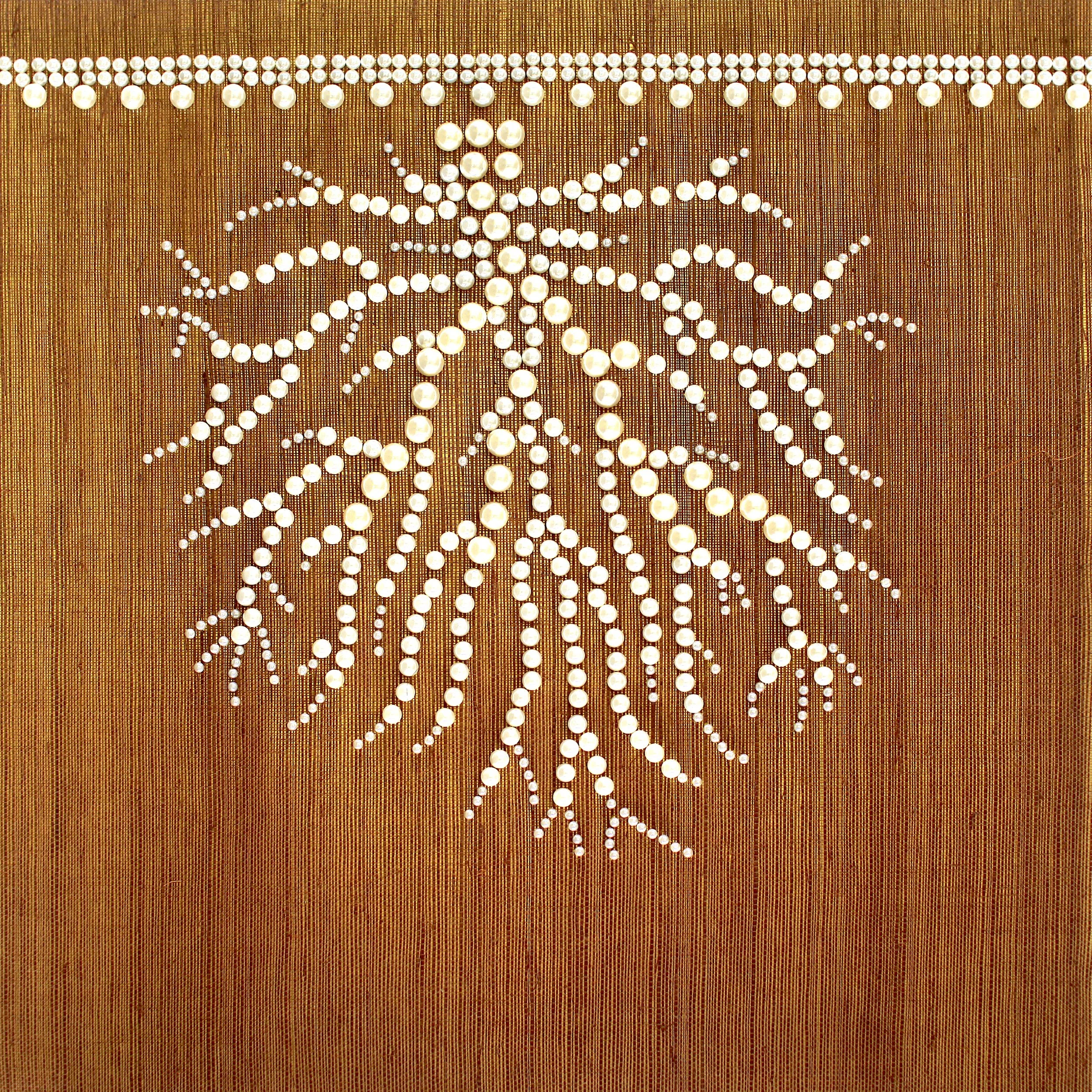 Curio Coral Embellished Luxury Wallpaper