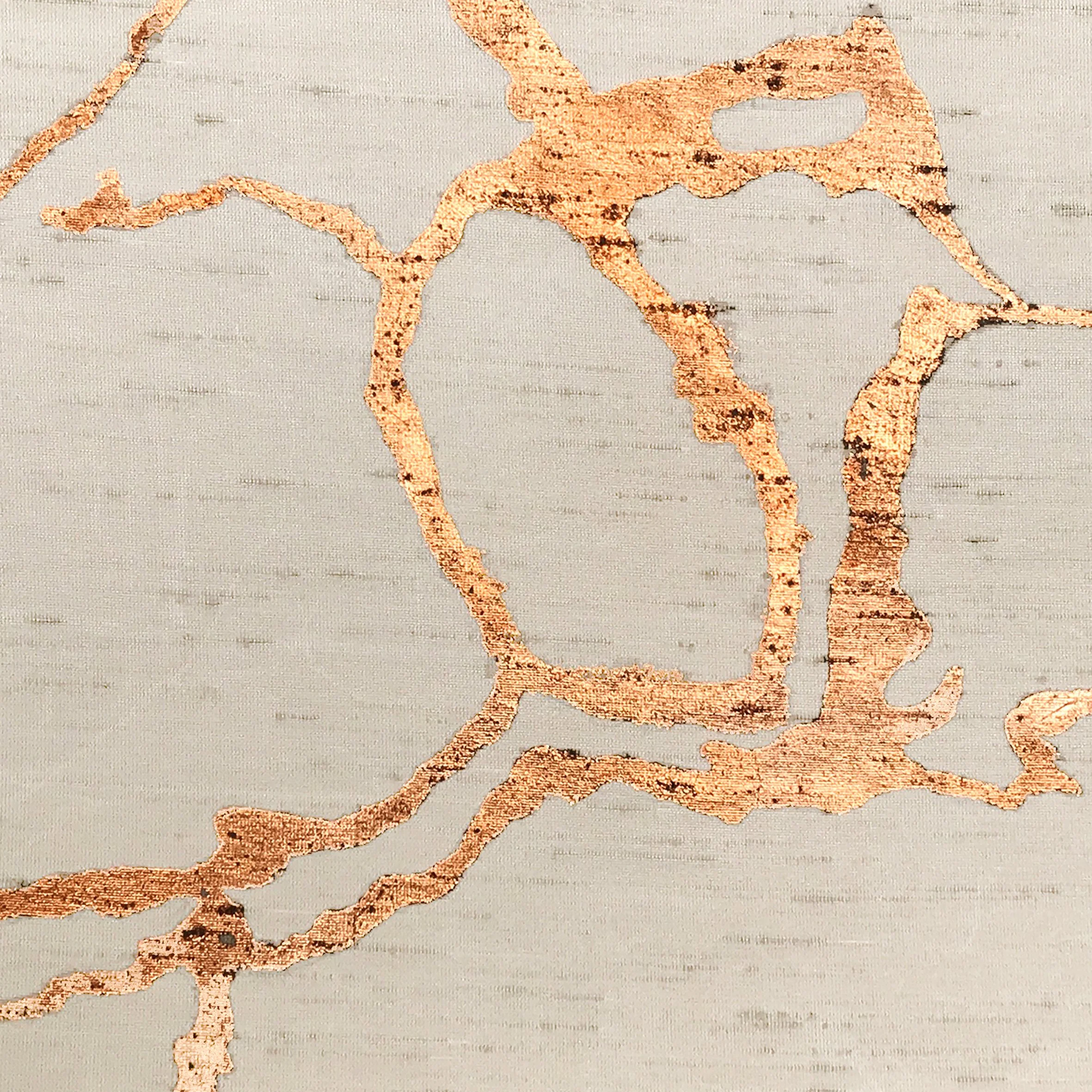 Kintsugi Printed with Gold Leaf Wallpaper