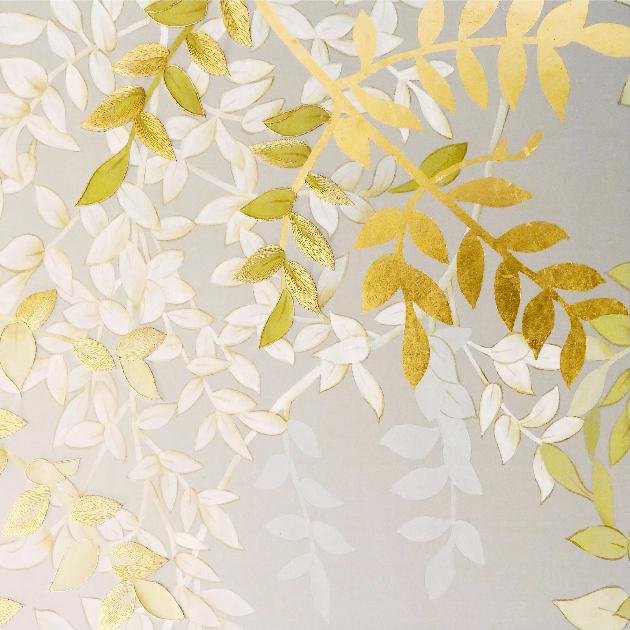 Hand Painted Gracie Botanical Wallpaper Design Ideas