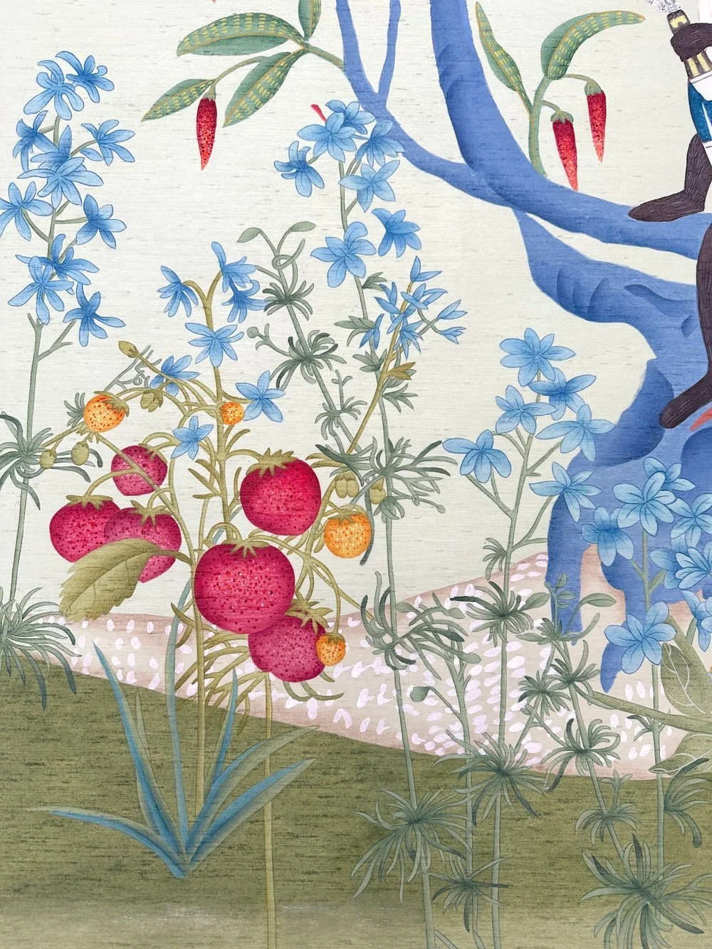 Farm-To-Table Hand Painted Wallpaper