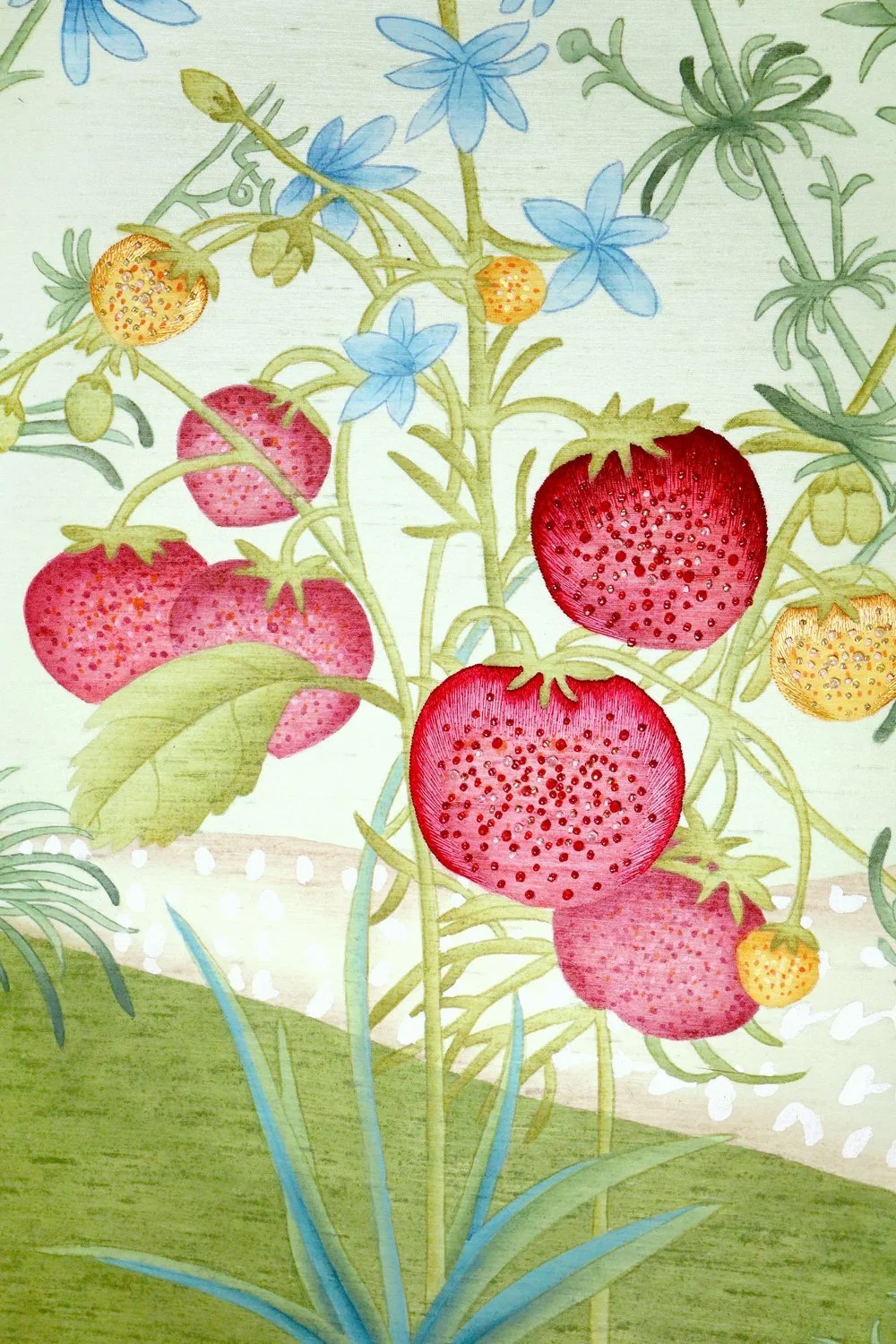 Farm-To-Table Hand Painted Wallpaper