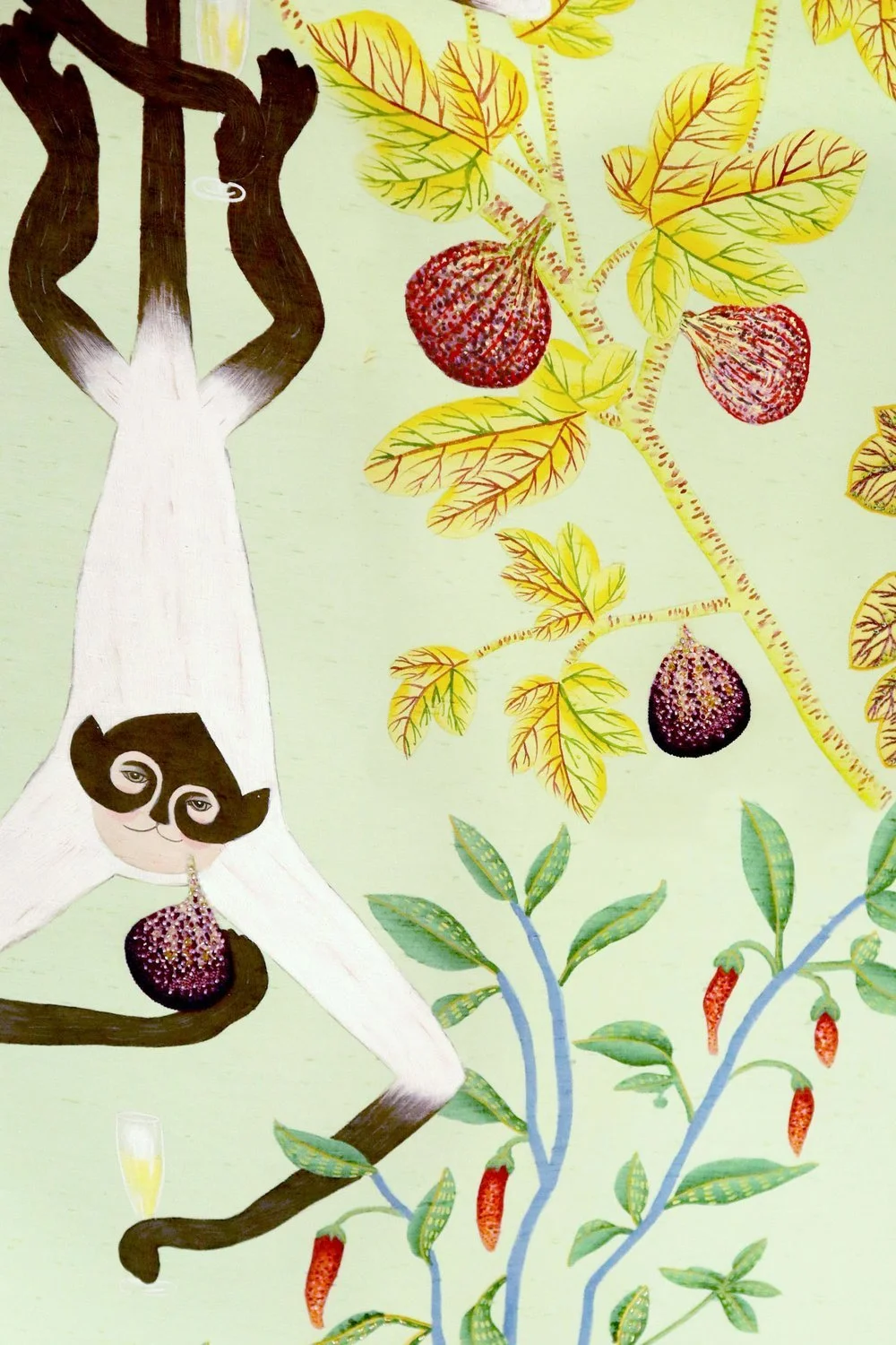 Farm-To-Table Hand Painted Wallpaper