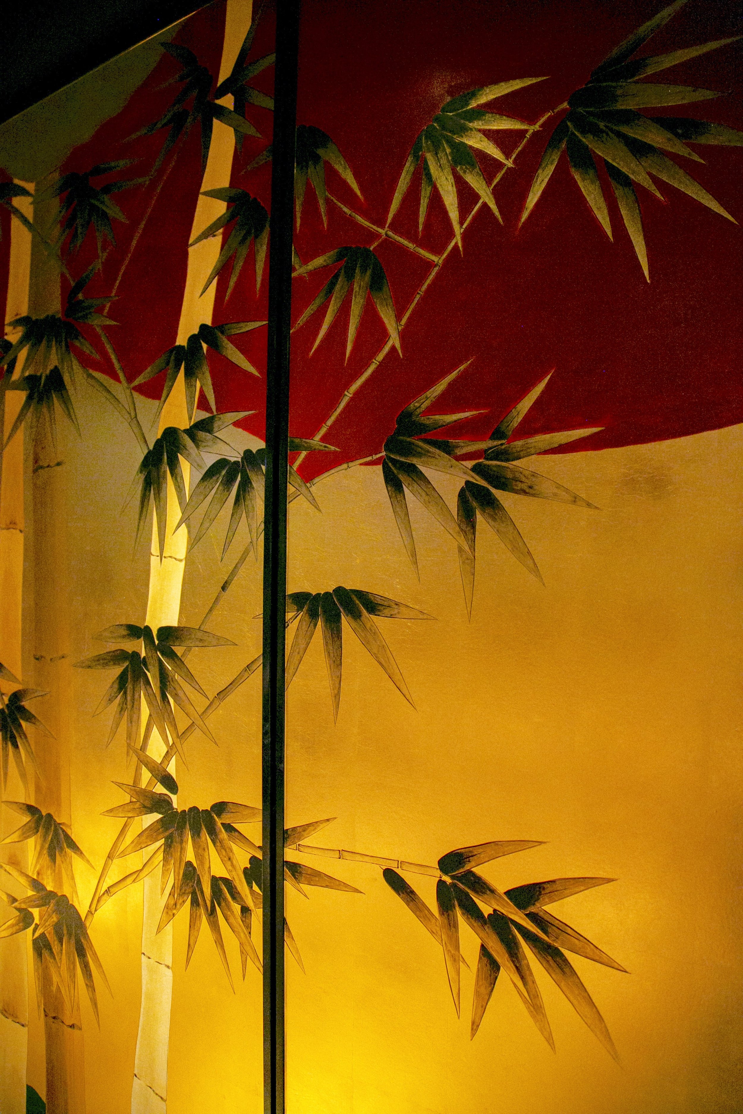  Bamboo Haven Chinoiserie Hand-Painted Wallpaper  