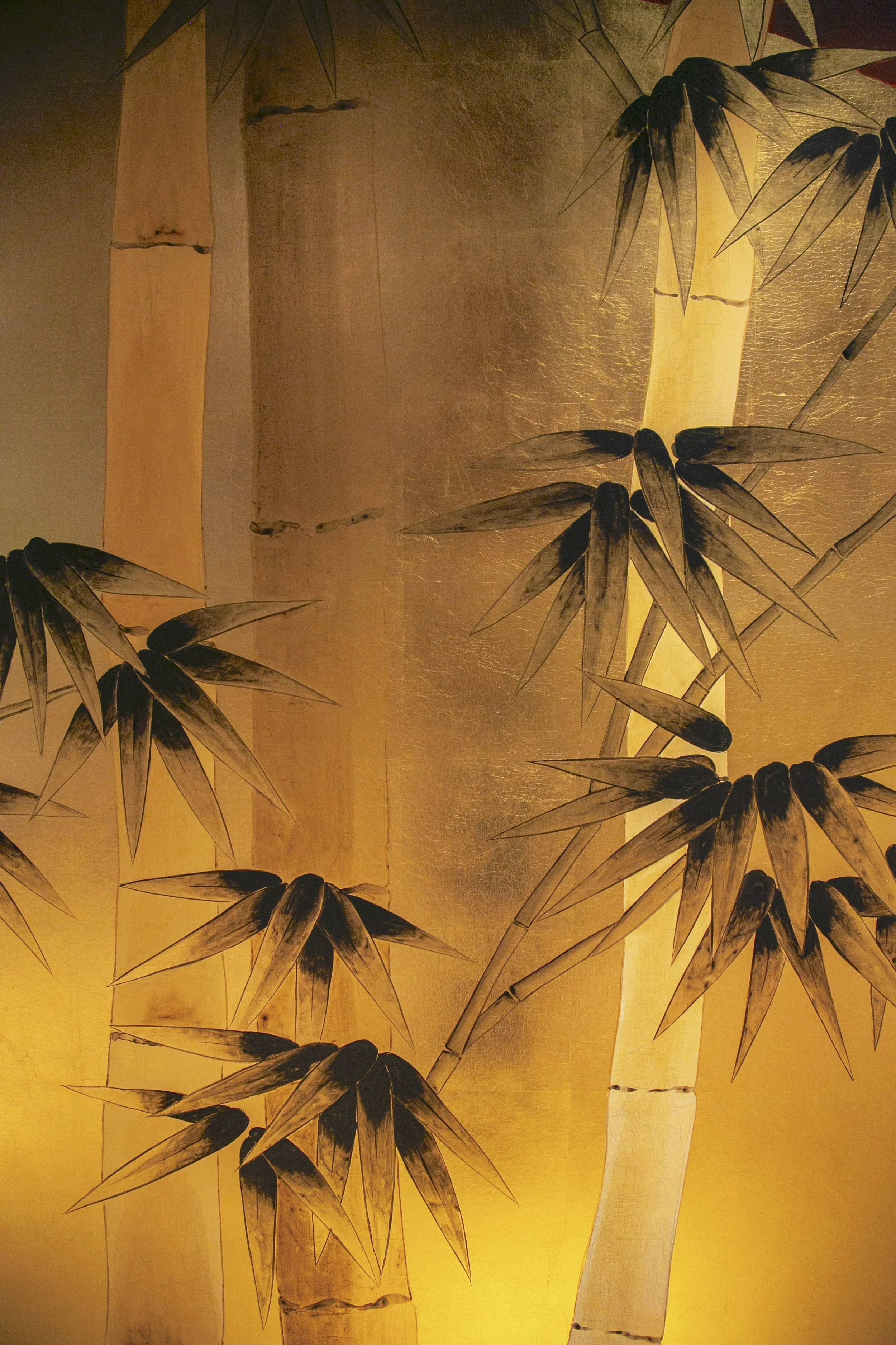   Bamboo Haven Chinoiserie Hand-Painted Wallpaper  