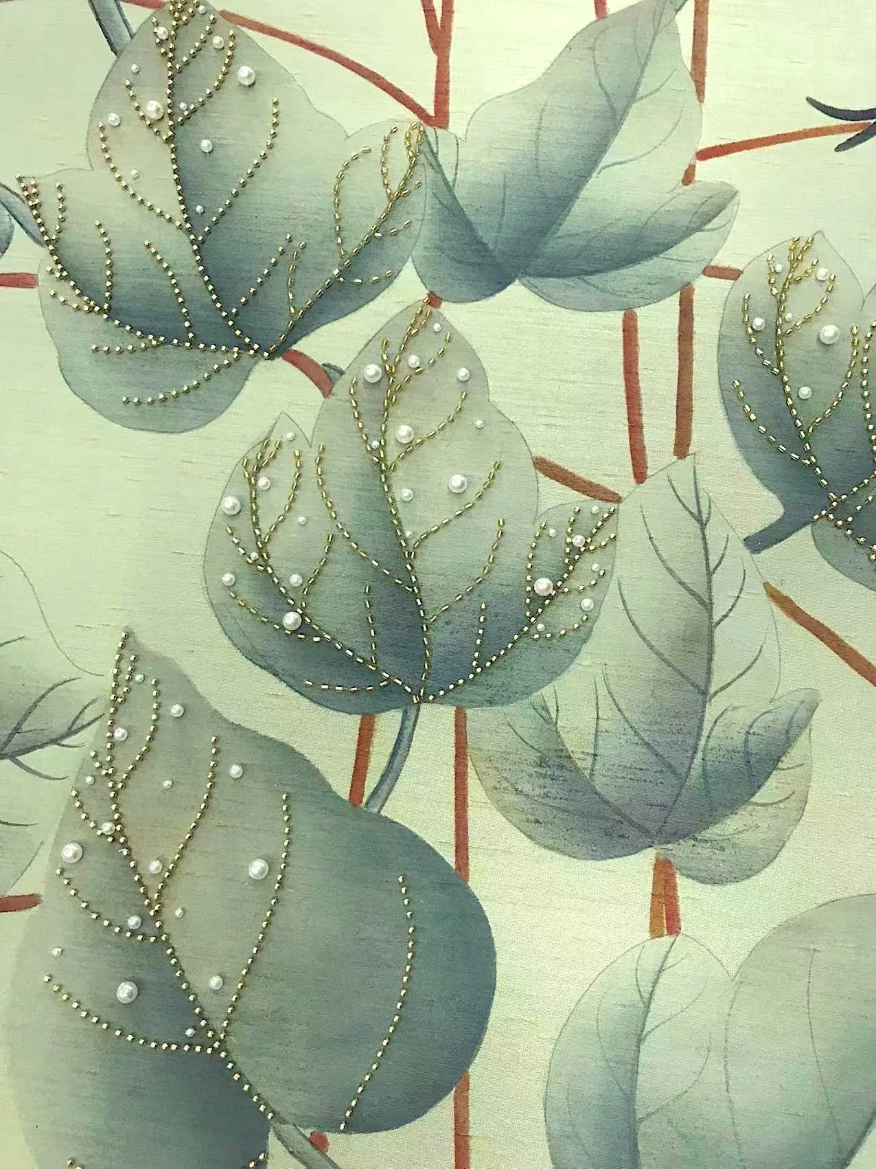 The Botanist Embroidered Wallpaper | LALA CURIO