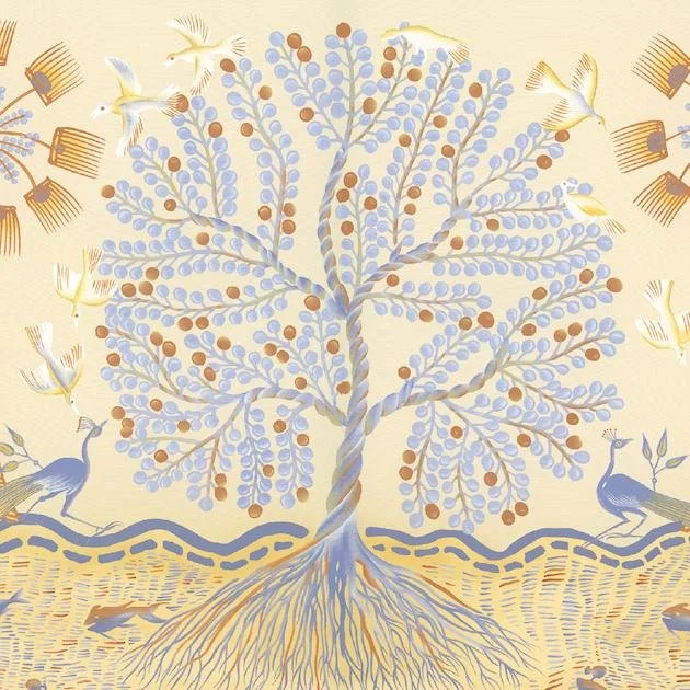Ādijāti Hand Painted Wallpaper