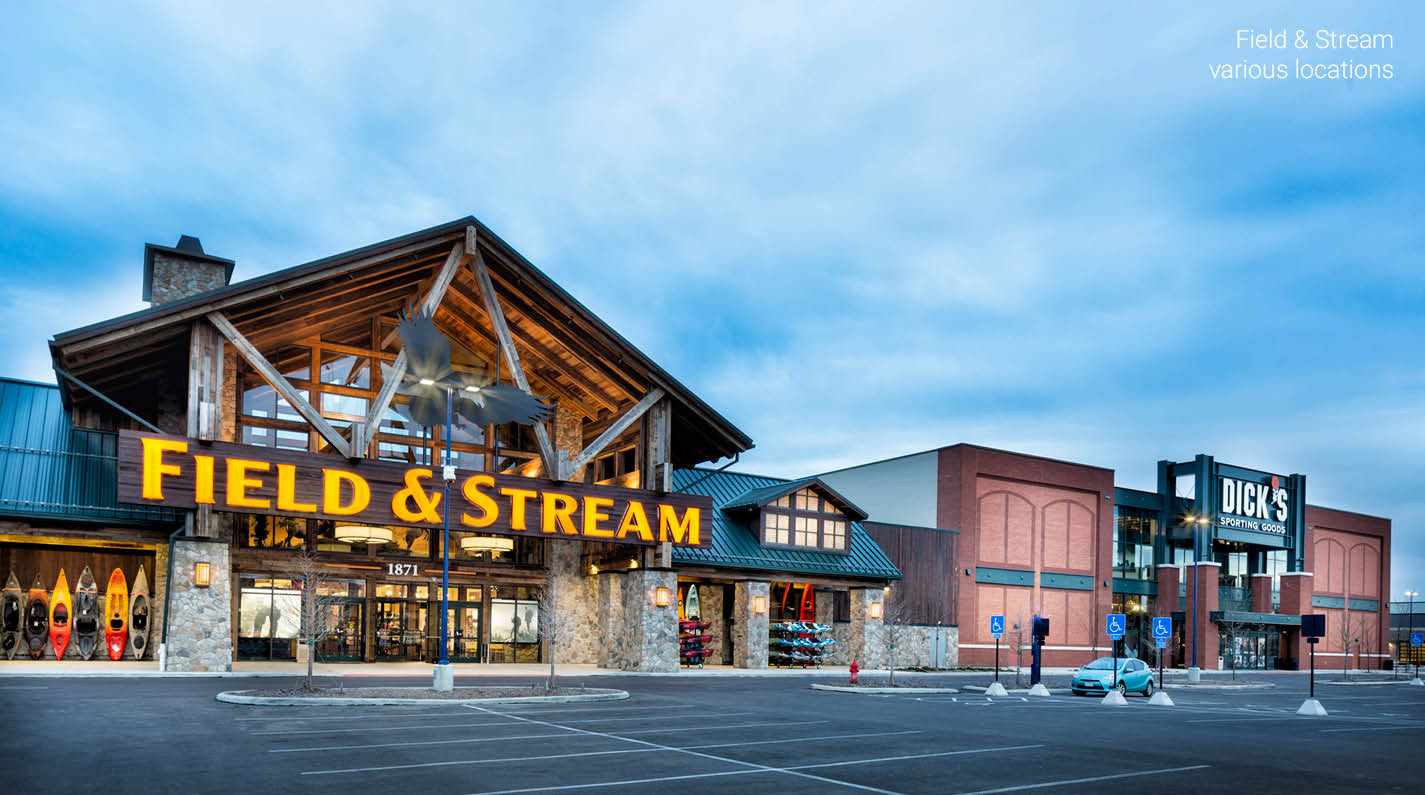 Field & Stream, Dick's Sporting Goods, Various Locations