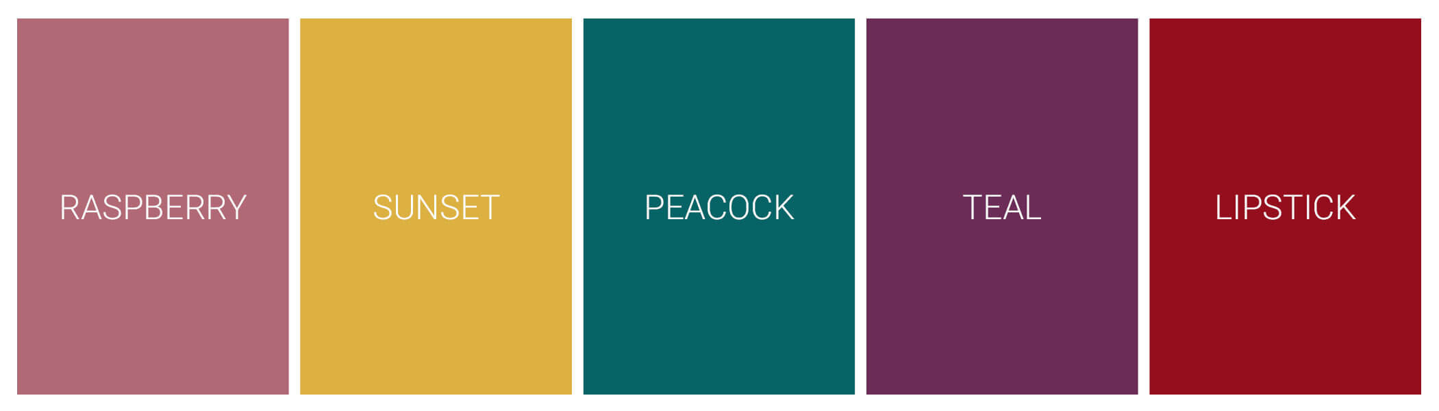 Popular Color Palettes By Decade Onyx Creative