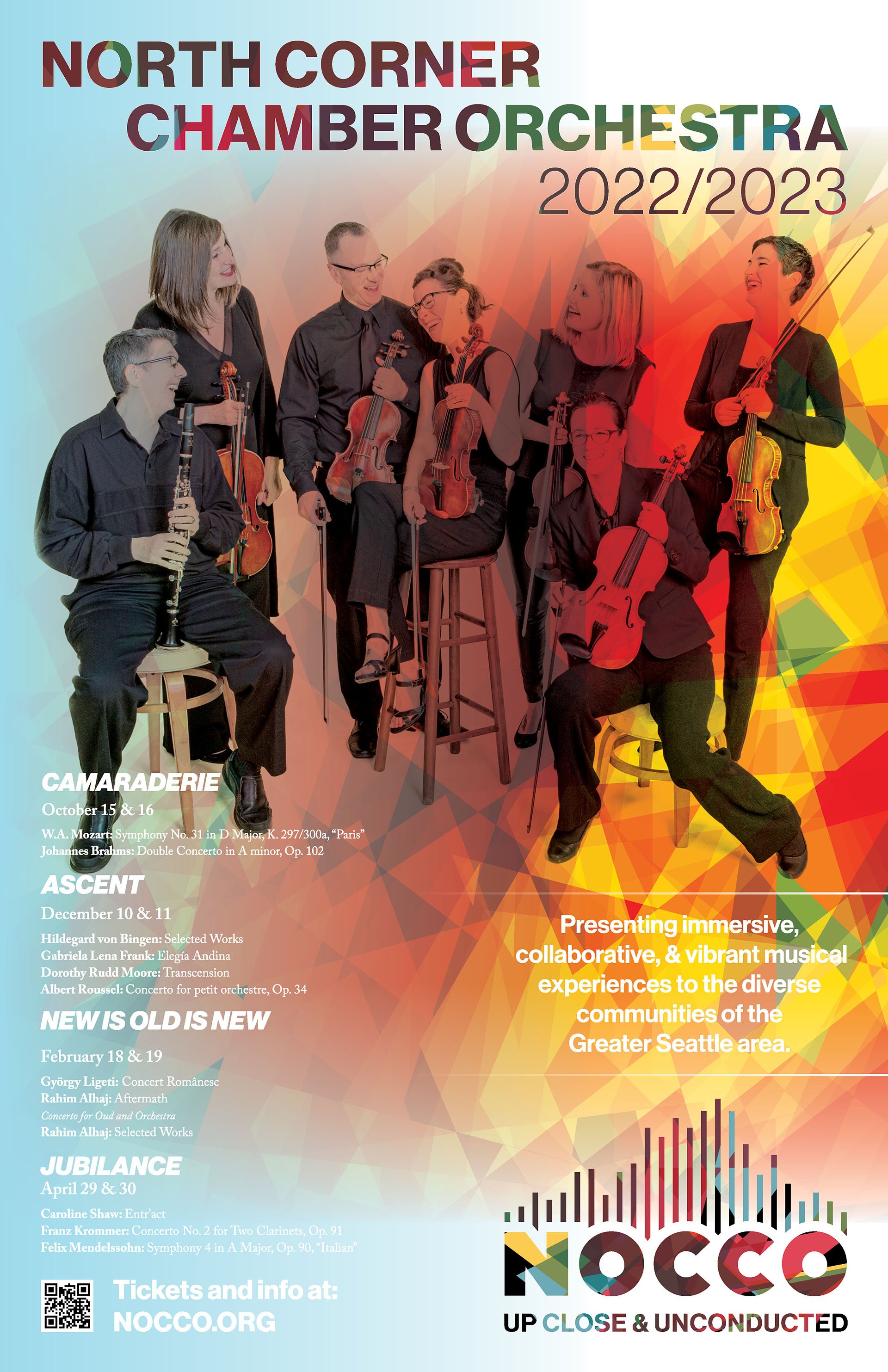 North Corner Chamber Orchestra - 2022 Season Poster