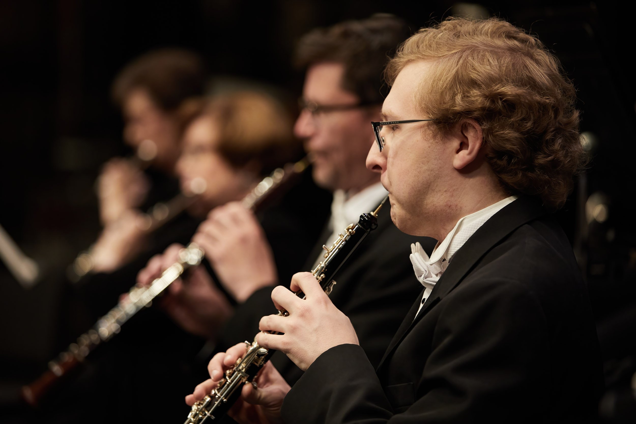  Oboists in performance of Beethoven Symphony No. 7 with the Central Oregon Symphony in Bend, Oregon. 
