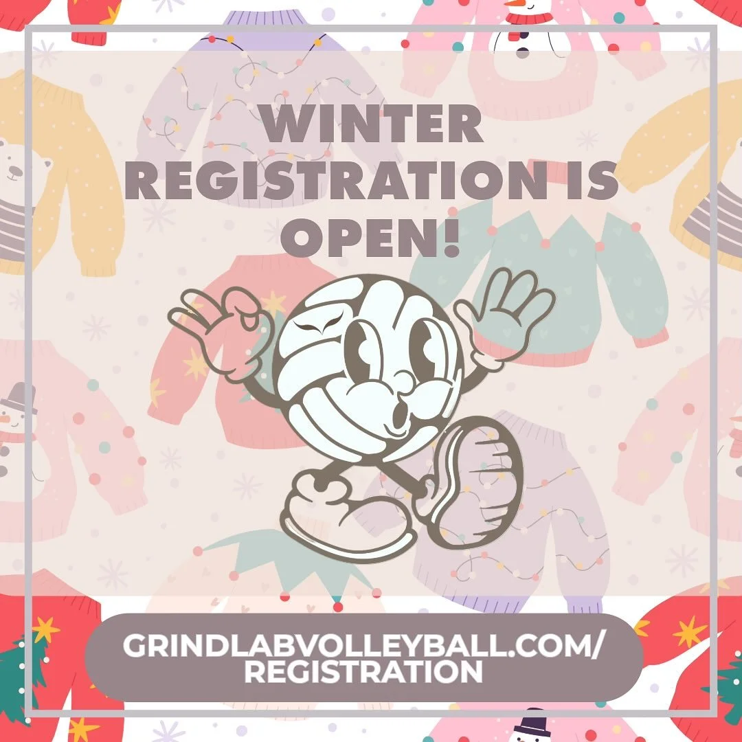 We&rsquo;re back! Join us for our winter season November 17-January 14!

#thegrindlab #stayonyourgrind #clubvolleyball #beachvolleyball #sand #gameon #fortworth #dfw #texasvolleyball
