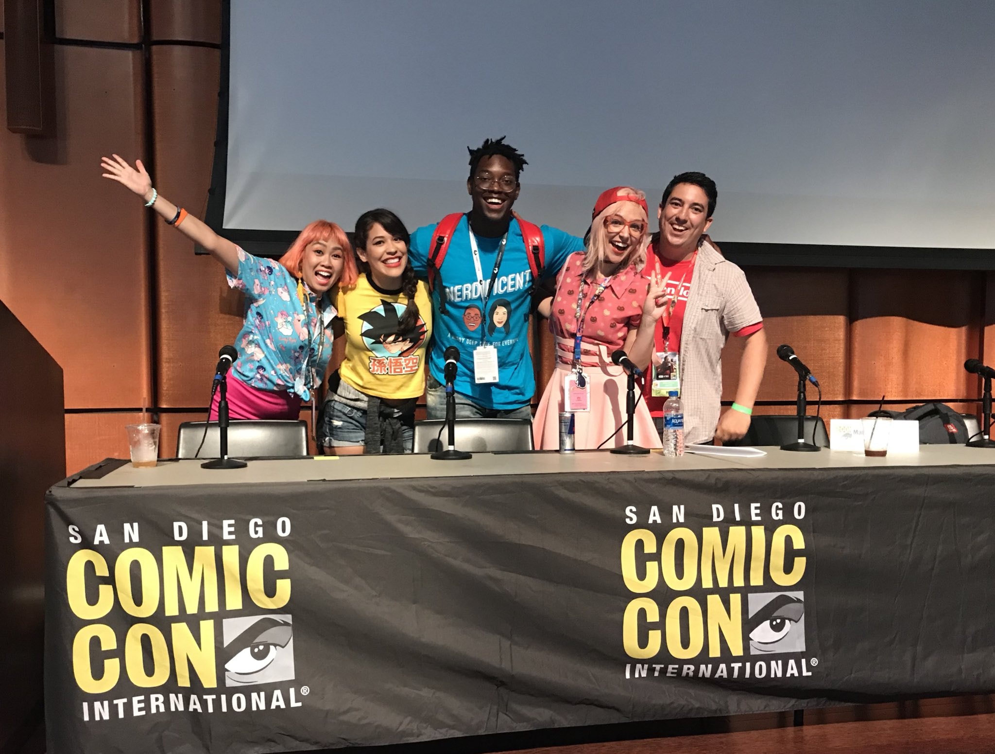 Hosting "Podcasting and You" panel at San Diego Comic Con