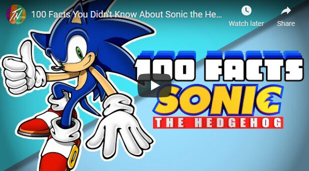 New Video: 100 Facts about Sonic the Hedgehog