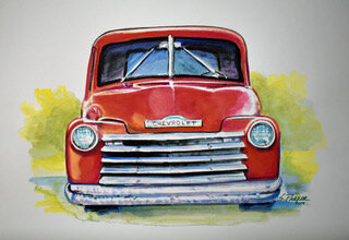 Red Chevy PRINT